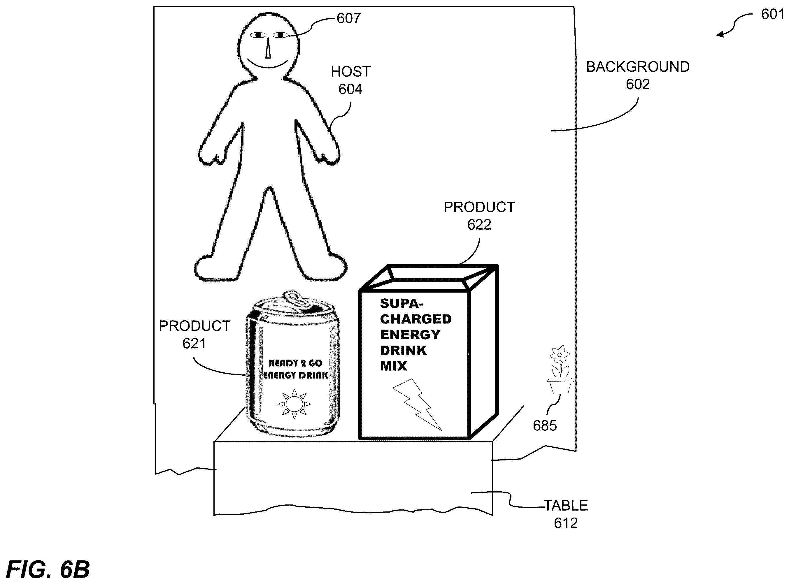 Patent US12184947 Figure 7 – Manipulating video livestream background images