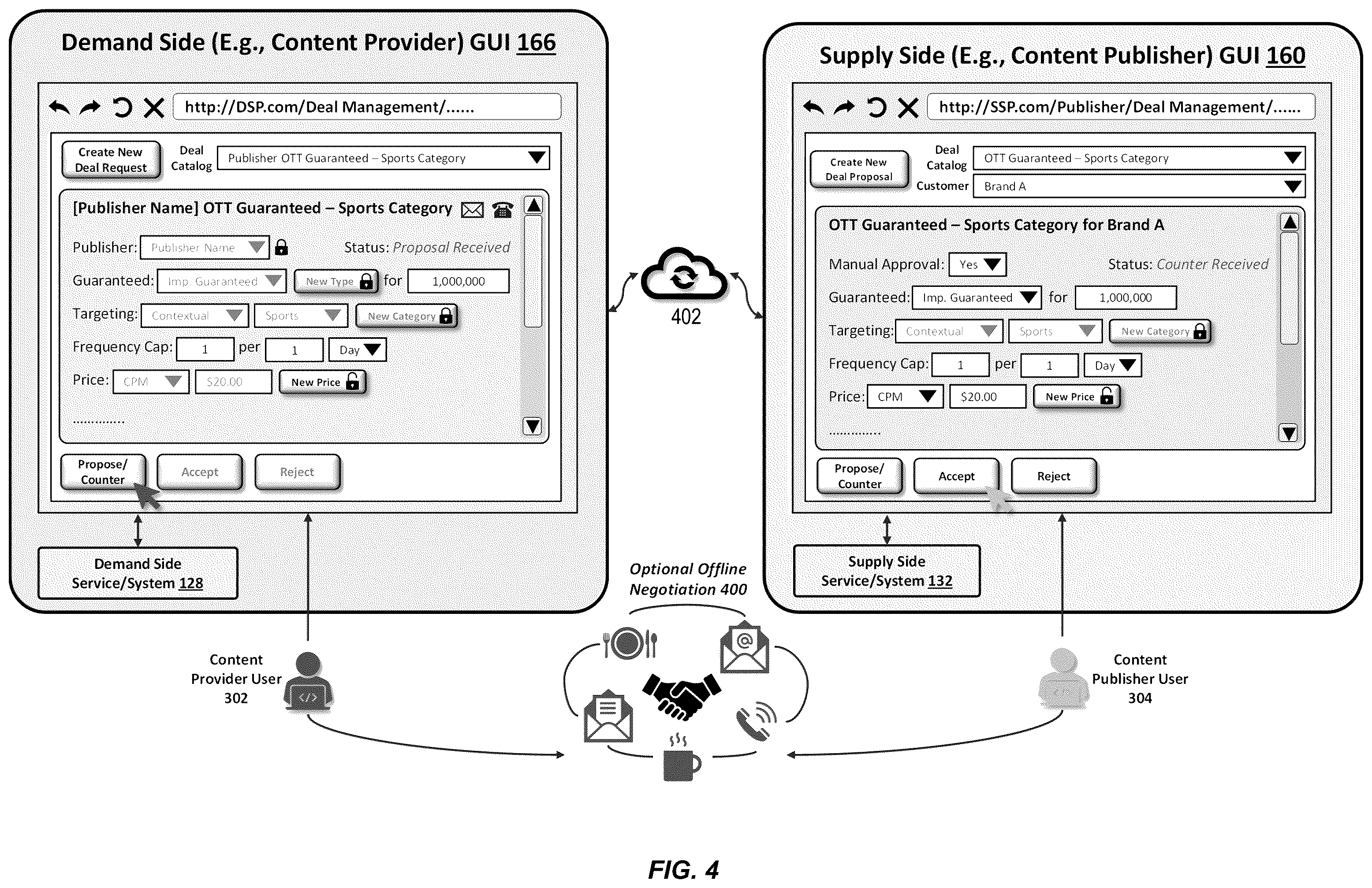 Patent US12184954 Figure 4 – Computer-implemented methods for determining publishing parameters for a content delivery system