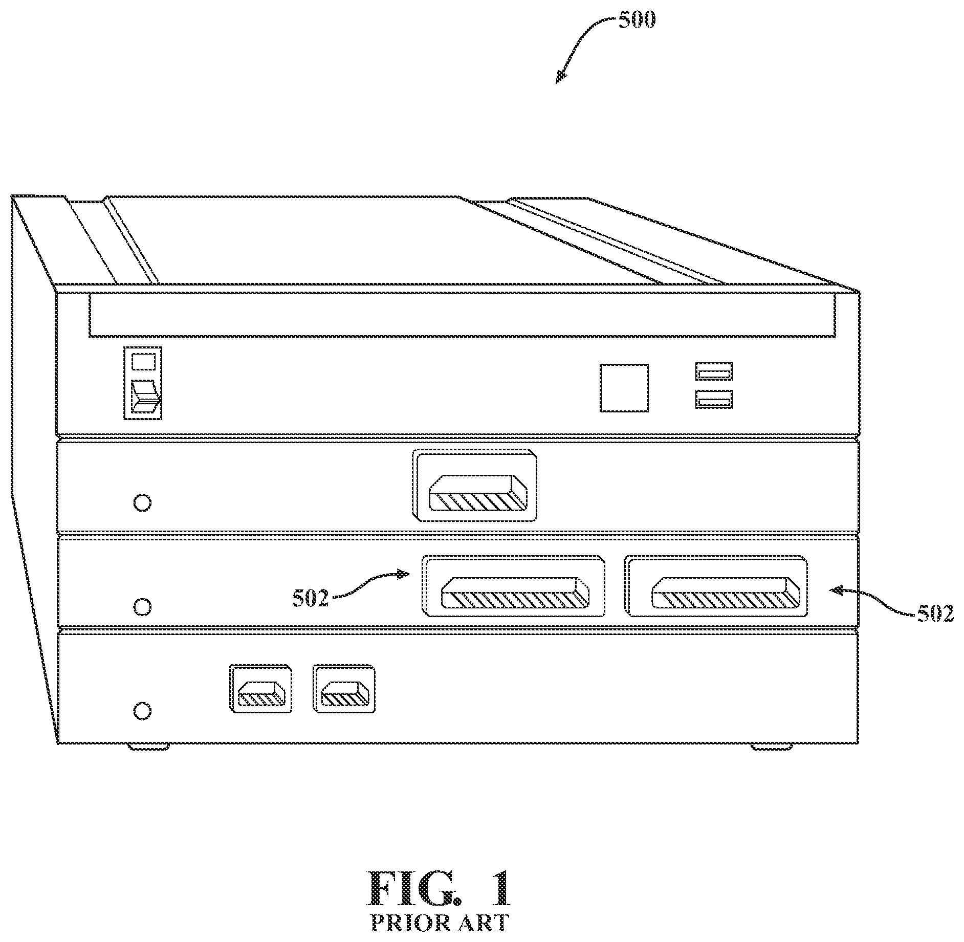 Patent US12184957 Figure 1 – Electrical device with a single interface for accommodating multiple connector types, and a connector kit