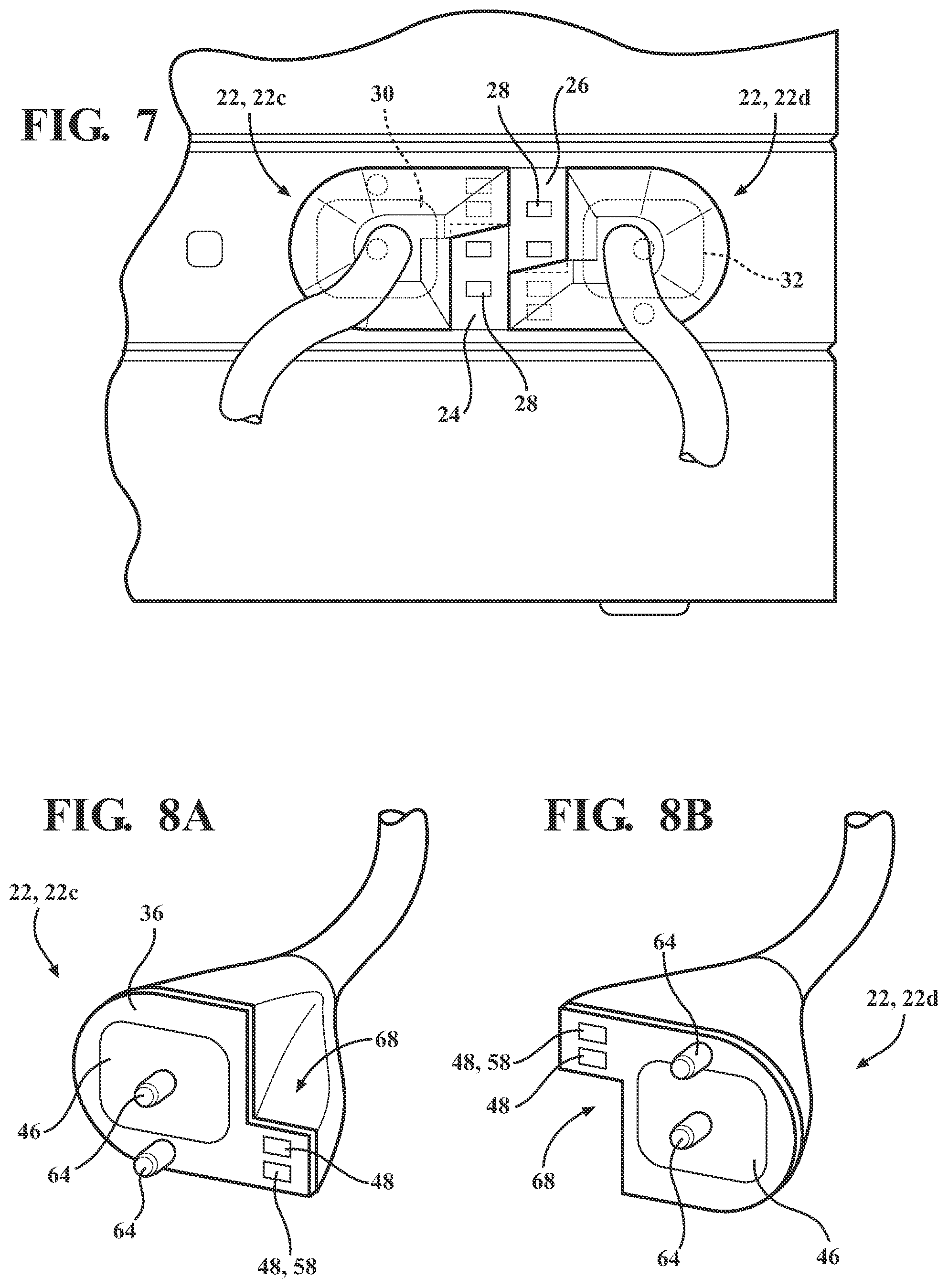 Patent US12184957 Figure 7 – Electrical device with a single interface for accommodating multiple connector types, and a connector kit