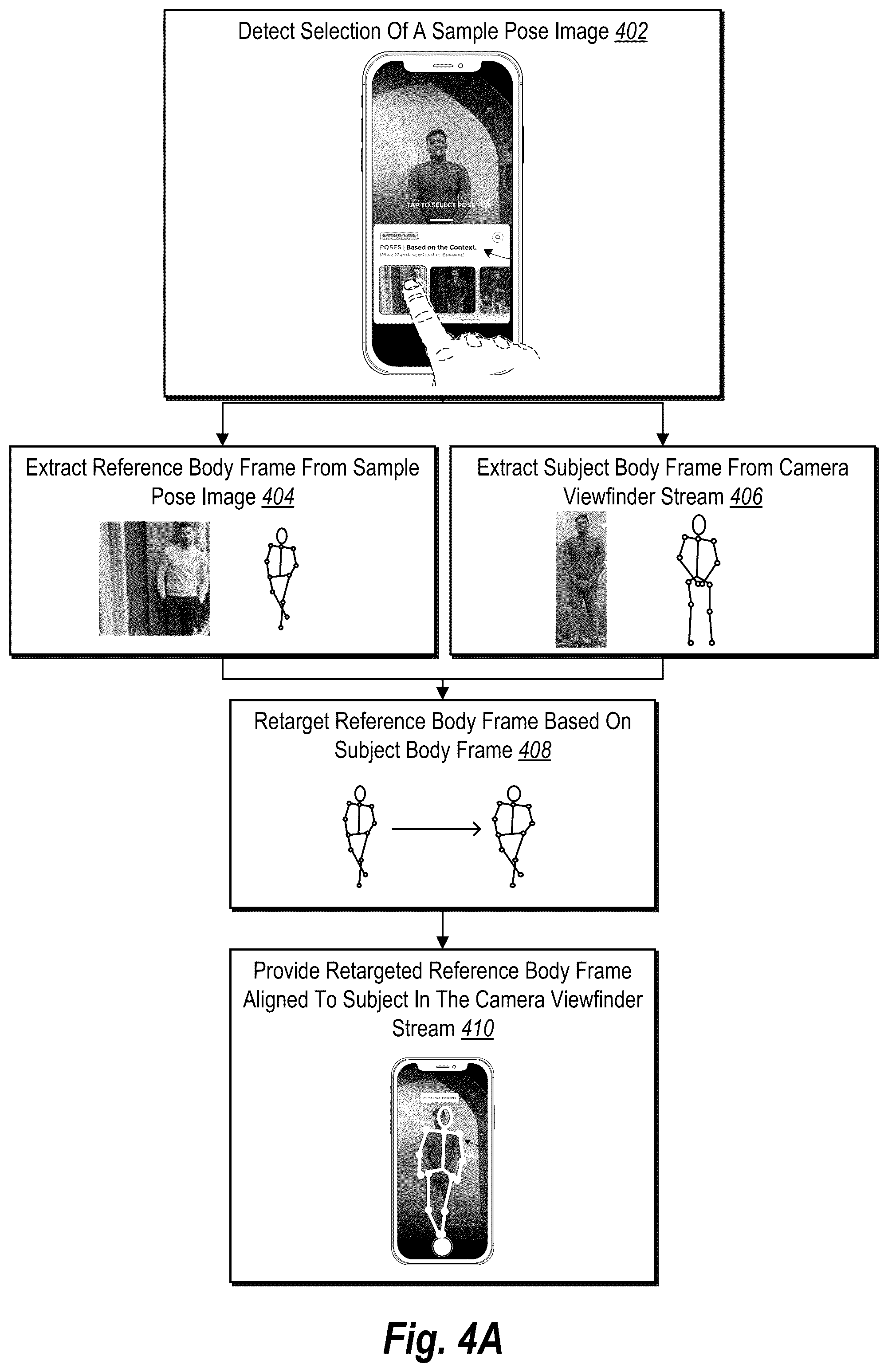 Patent US12184967 Figure 8 – Providing contextual augmented reality photo pose recommendations