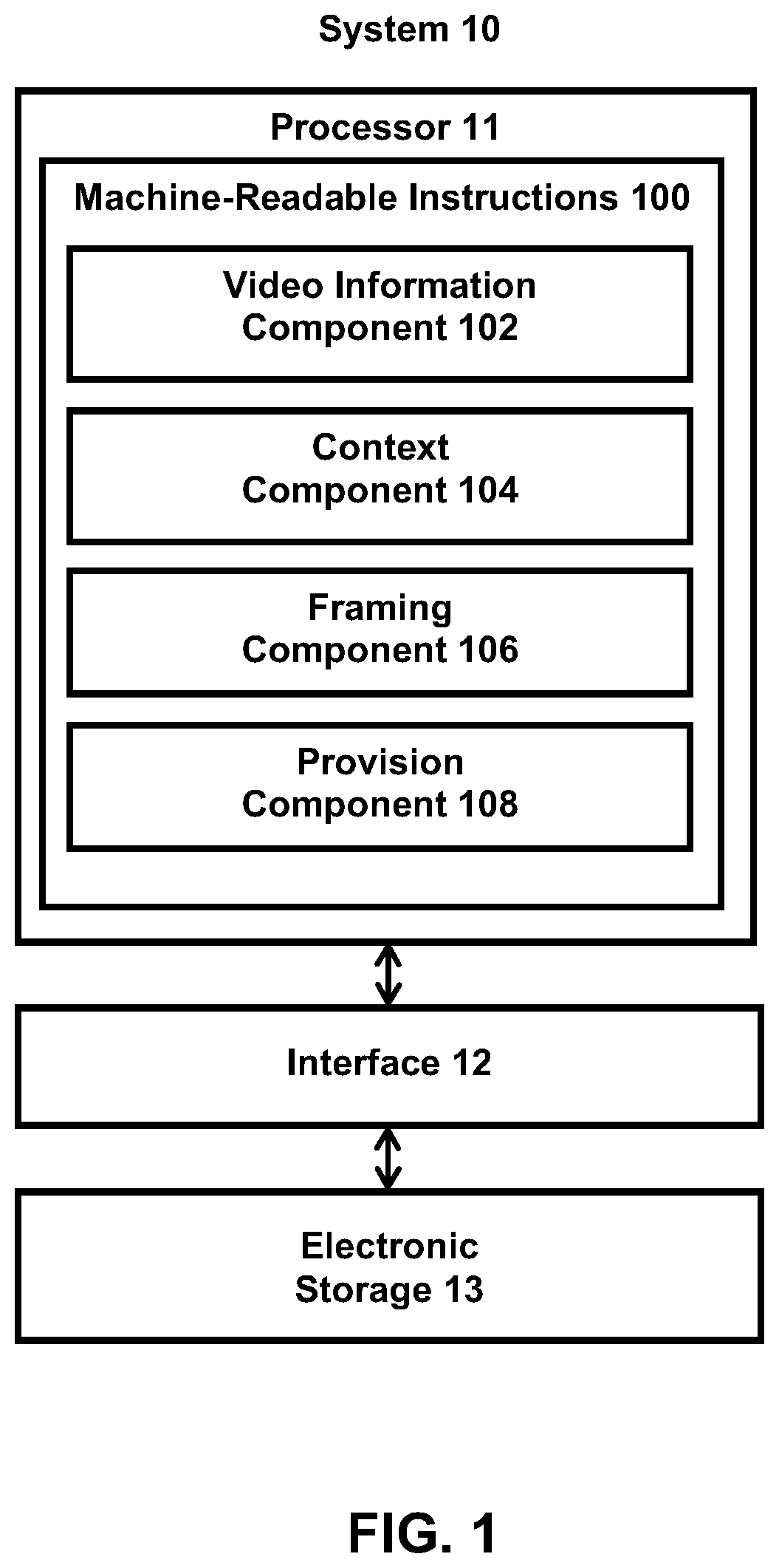 Patent US12184968 — Systems and methods for suggesting video framing — Figure 1