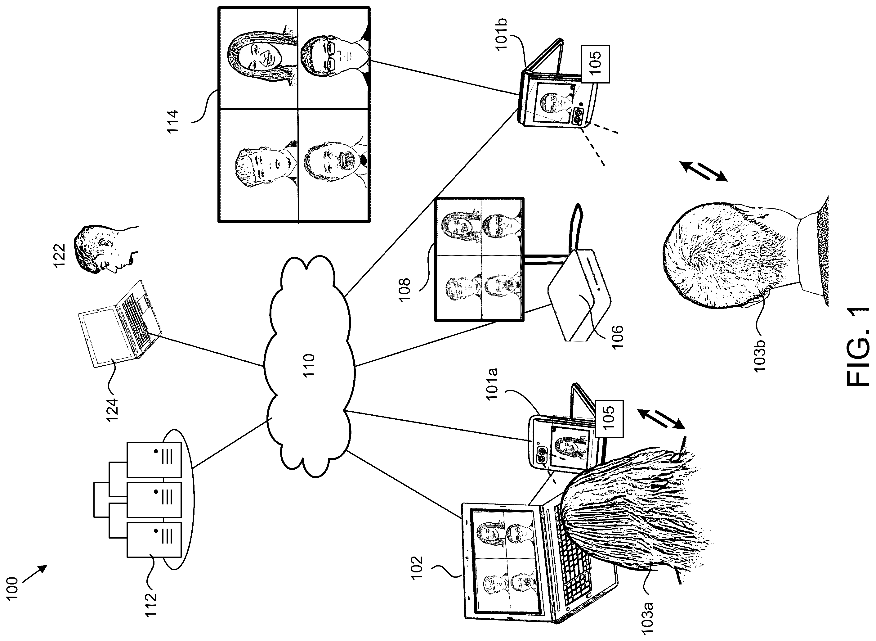 Patent US12184982 Figure 1 – Autonomous form factor control of a foldable mobile device