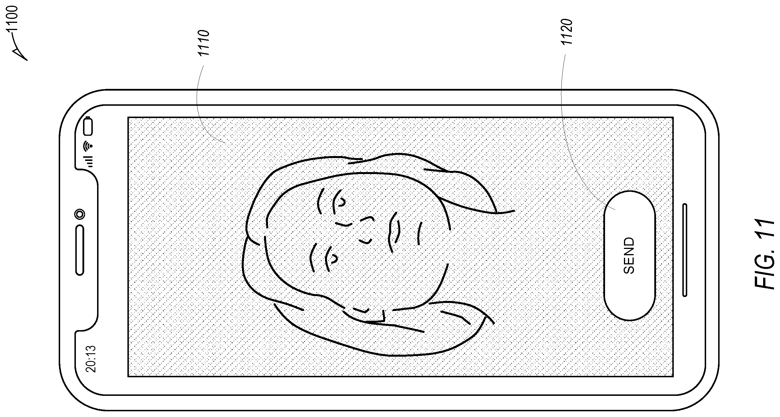 Patent US12184988 Figure 11 – Adaptive front flash view