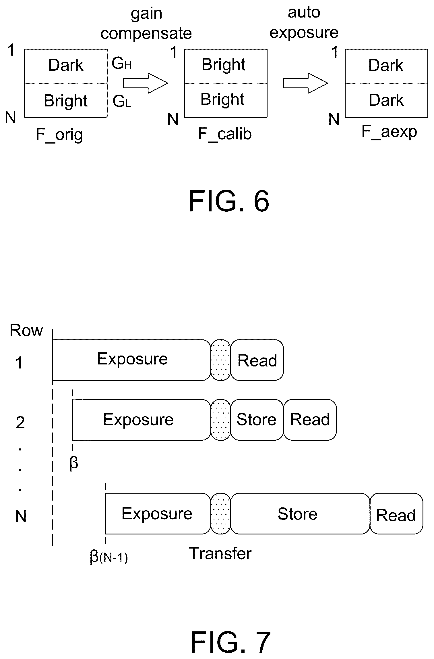 Patent US12184998 Figure 7 – Global shutter sensor with parasitic light sensitivity compensation