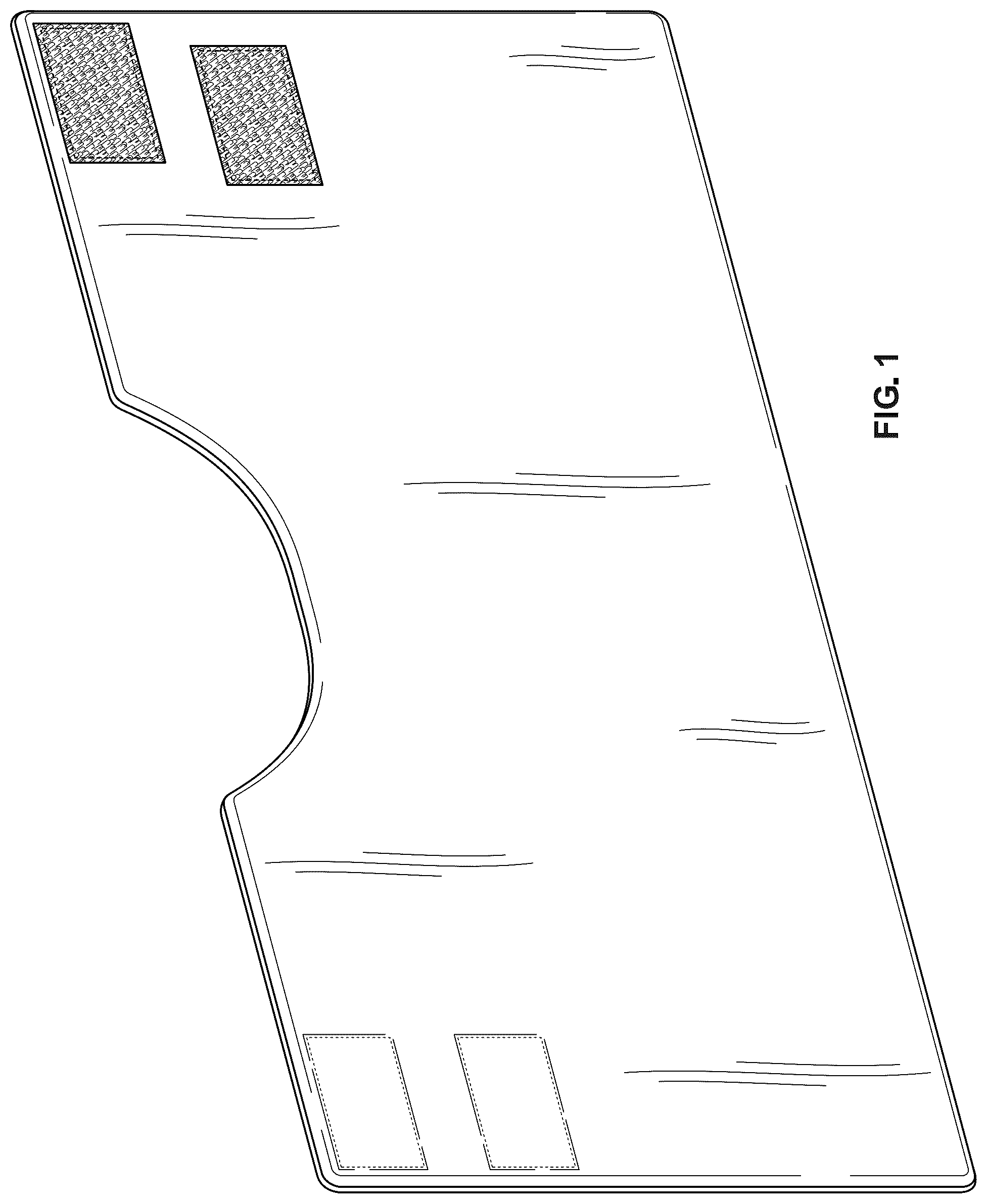 Patent USD1043033 Figure 1 – Ear, face and neck covering