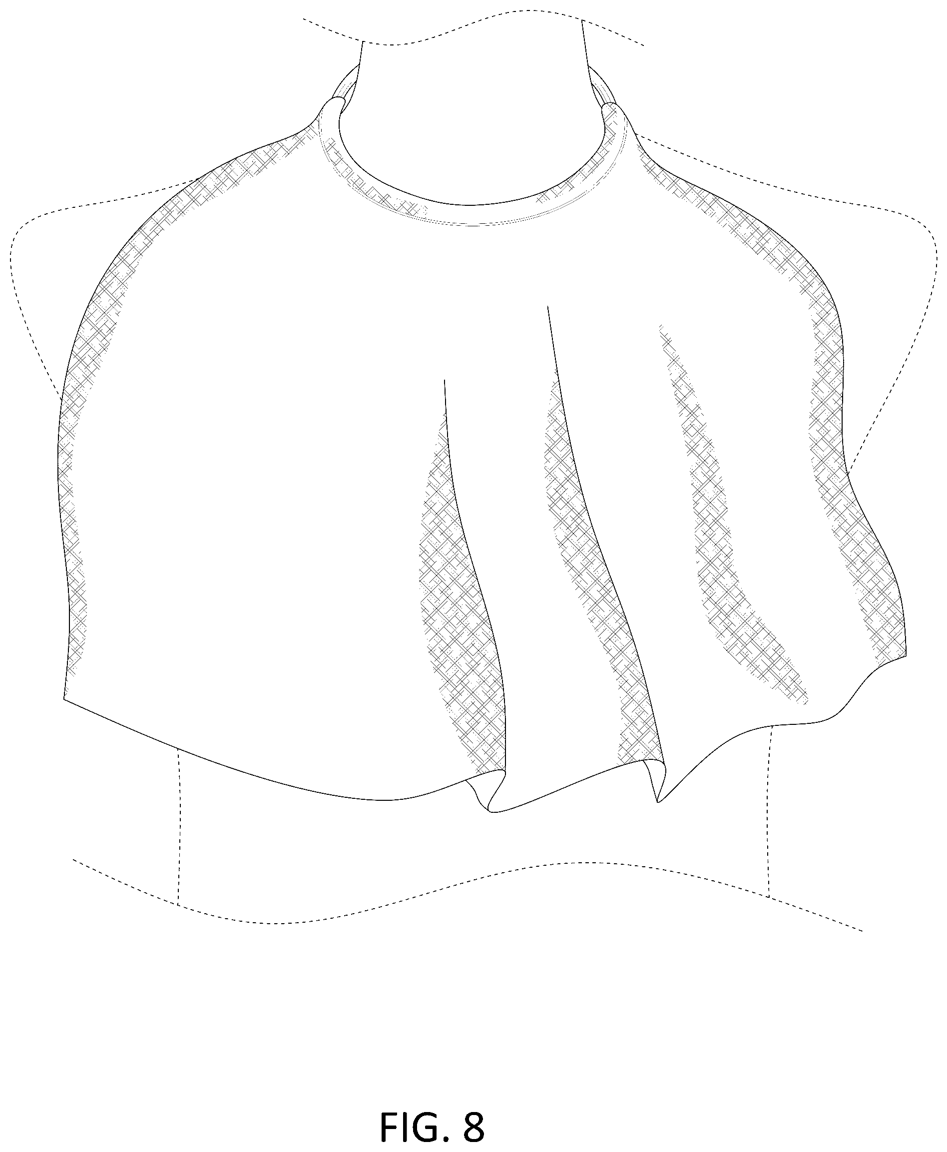 Patent USD1043034 Figure 6 – Neck wrap