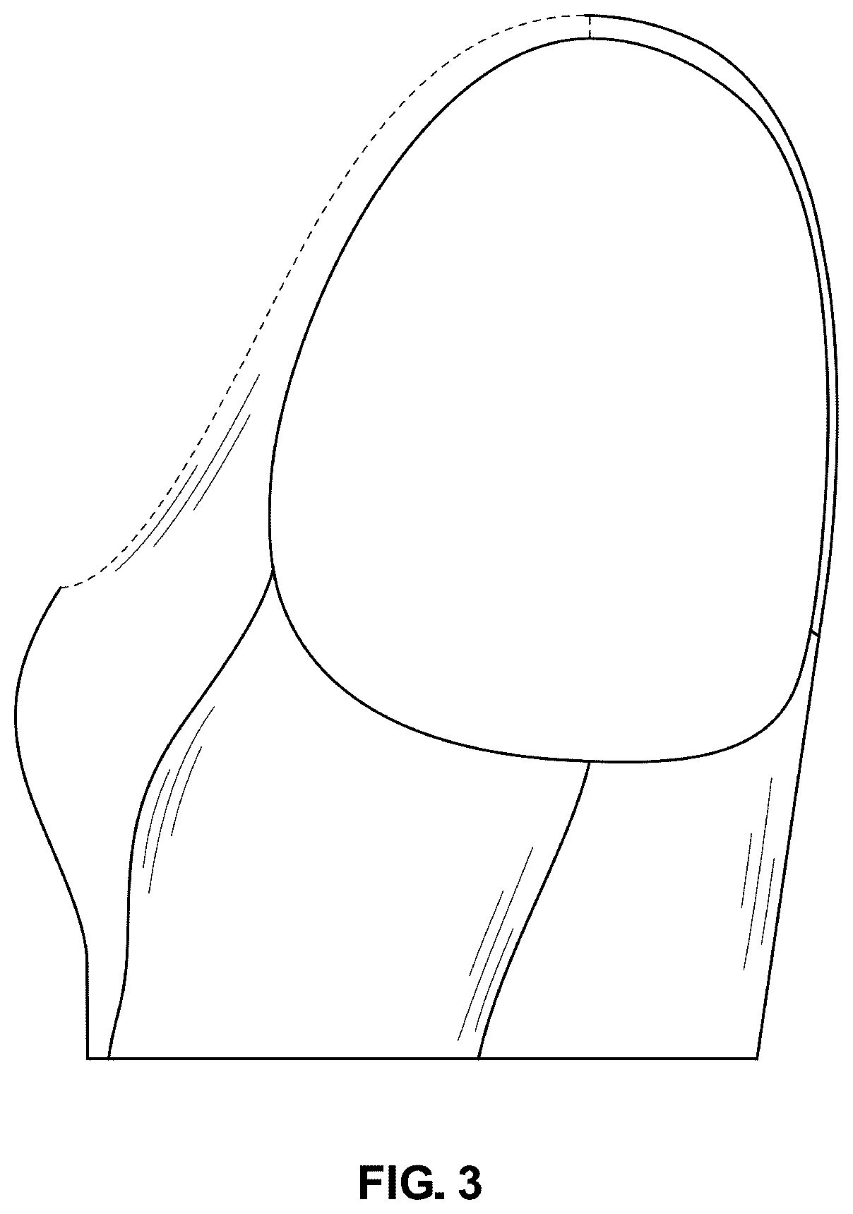Patent USD1043035 Figure 3 – Garment