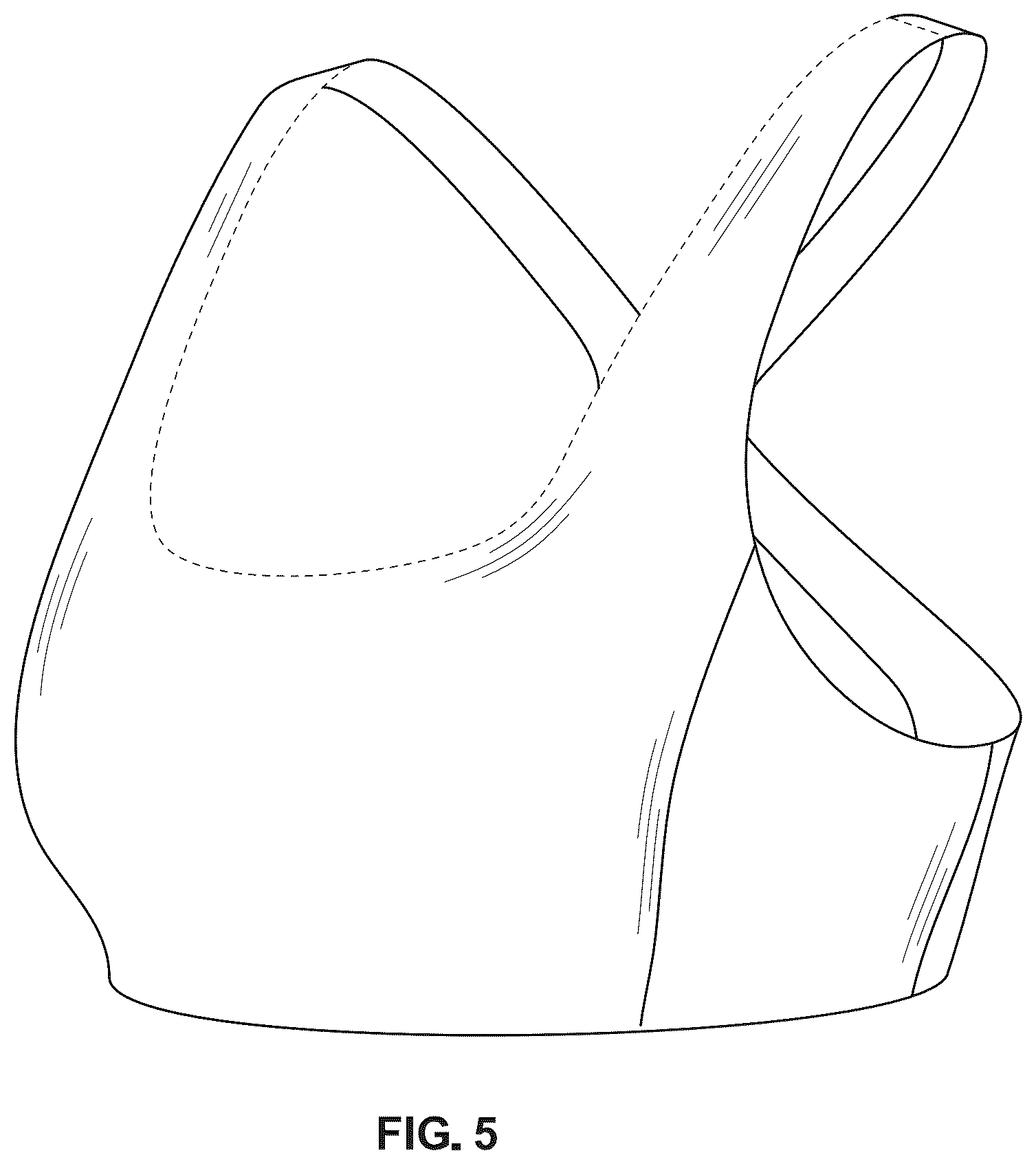 Patent USD1043035 Figure 5 – Garment