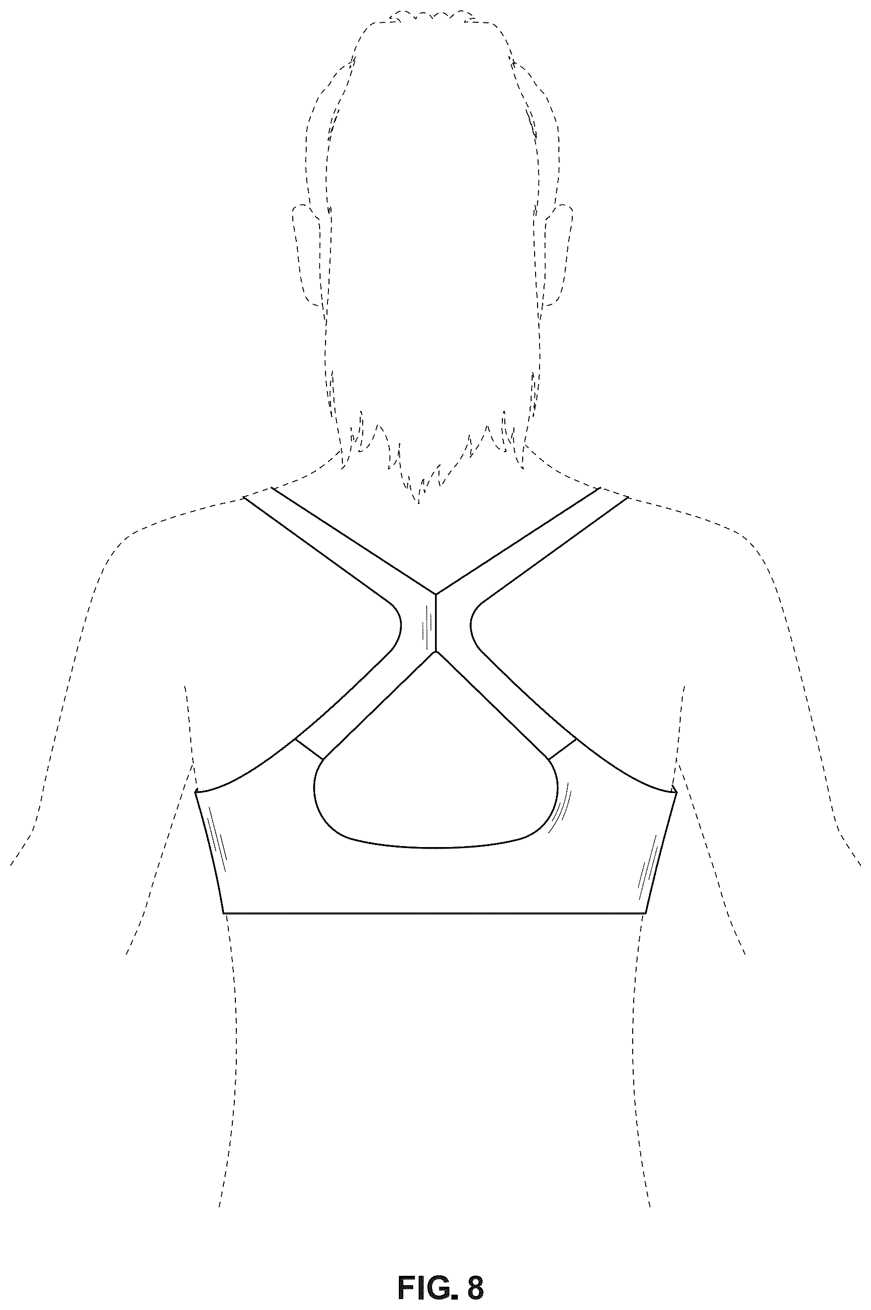 Patent USD1043035 Figure 8 – Garment