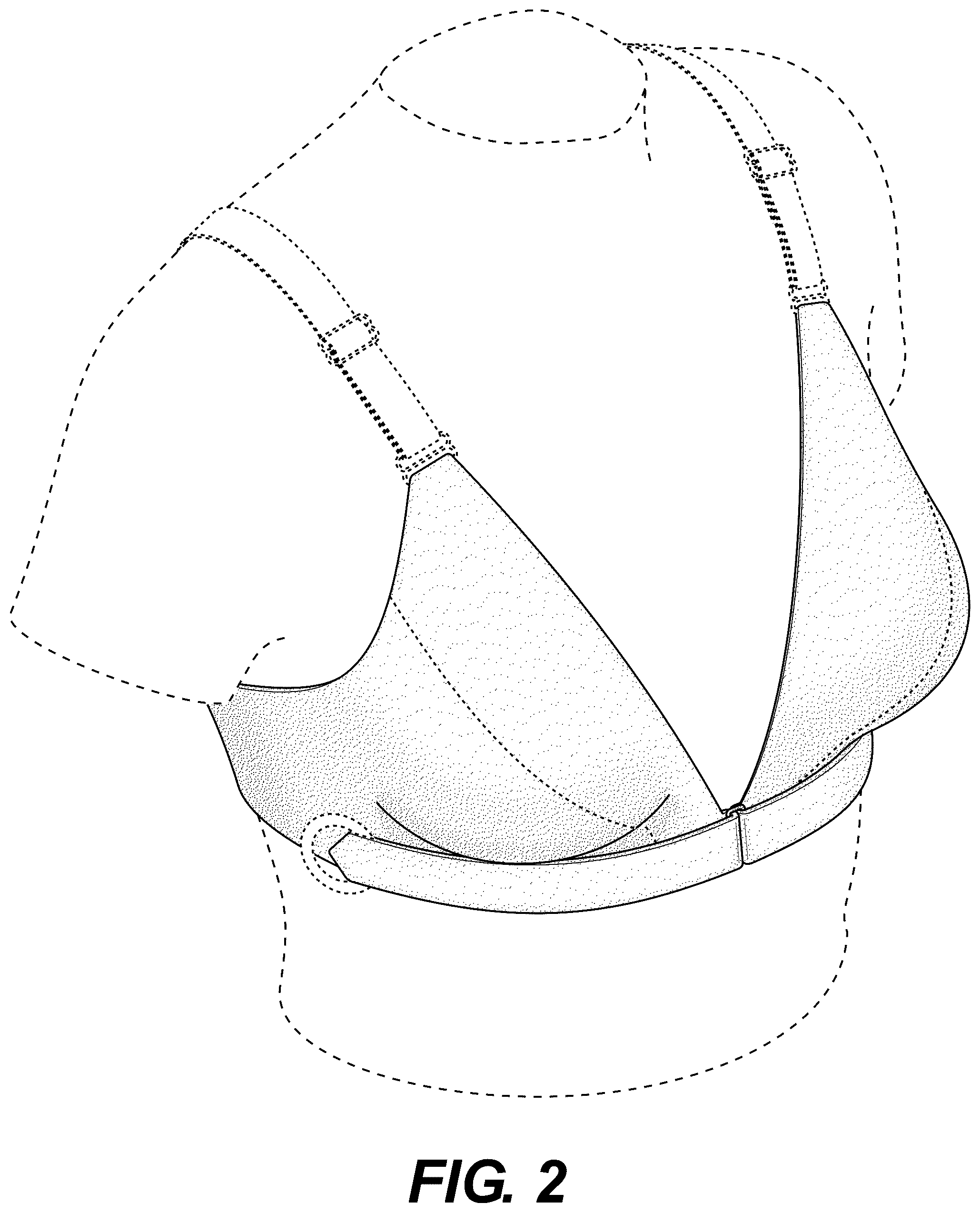 Patent USD1043036 Figure 2 – Plunge bra for women with limited mobility