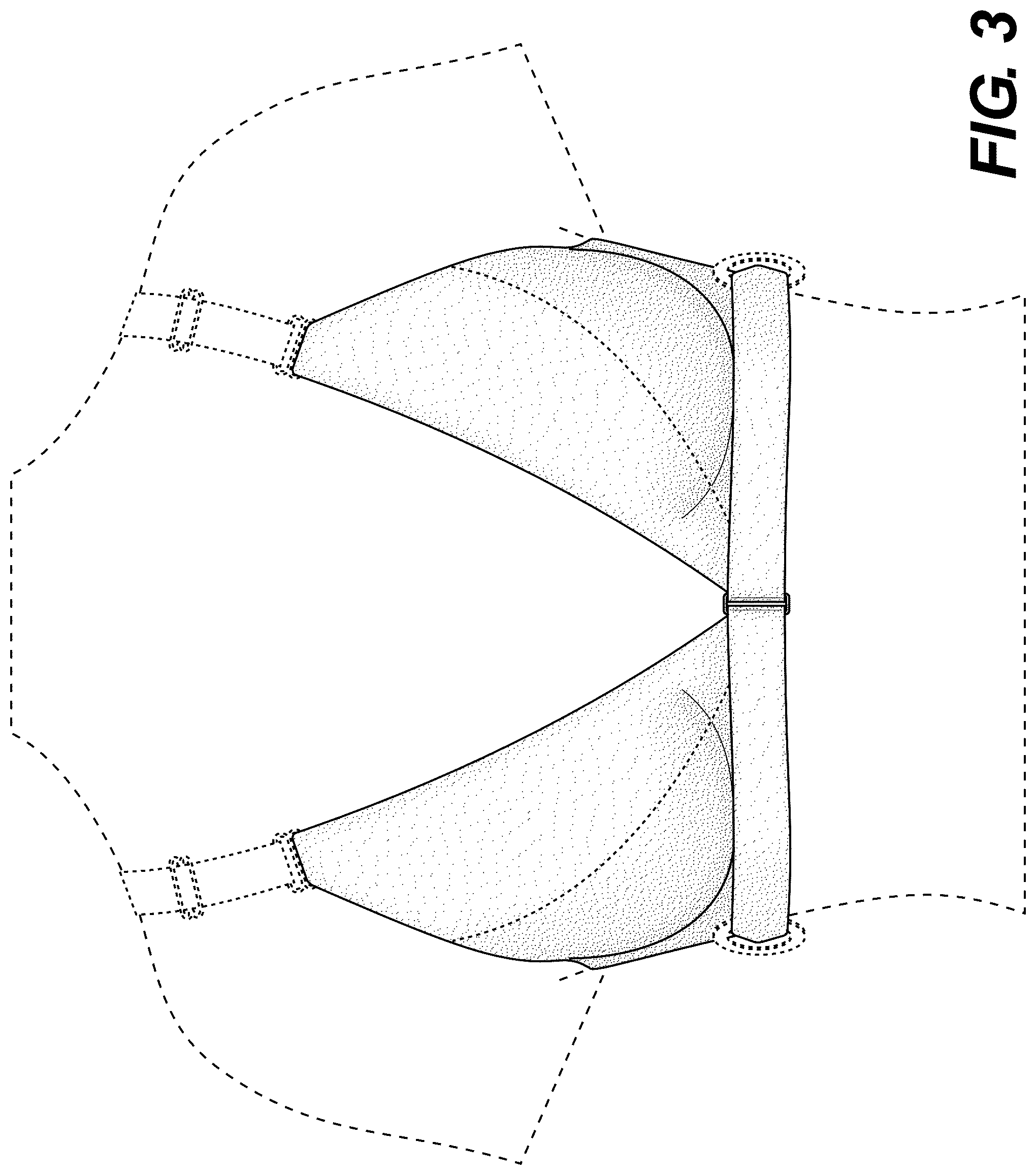 Patent USD1043036 Figure 3 – Plunge bra for women with limited mobility