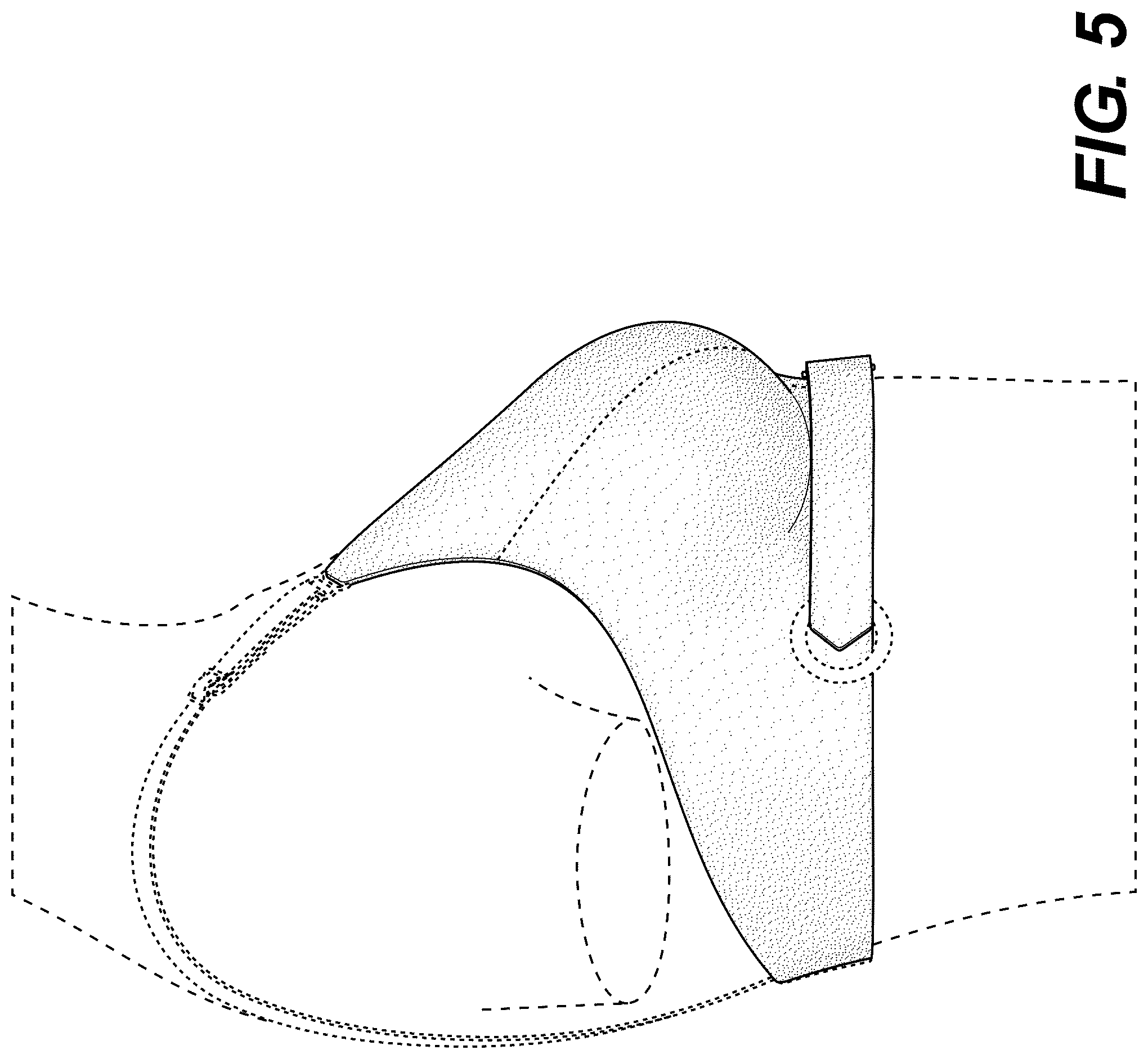 Patent USD1043036 Figure 5 – Plunge bra for women with limited mobility