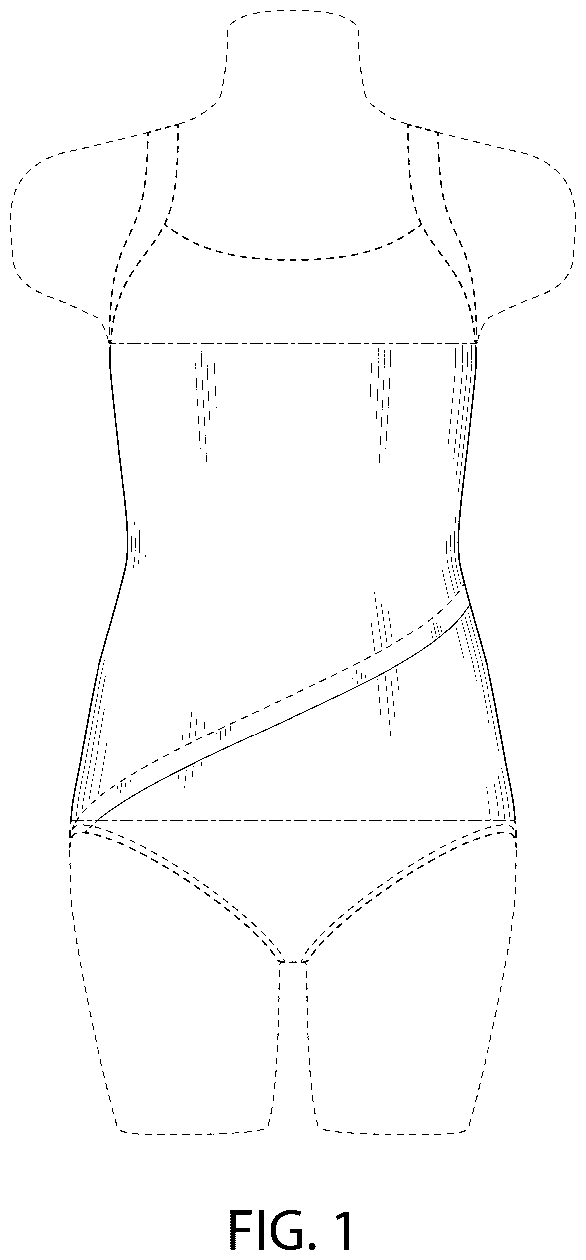 Patent USD1043038 Figure 1 – Swimsuit