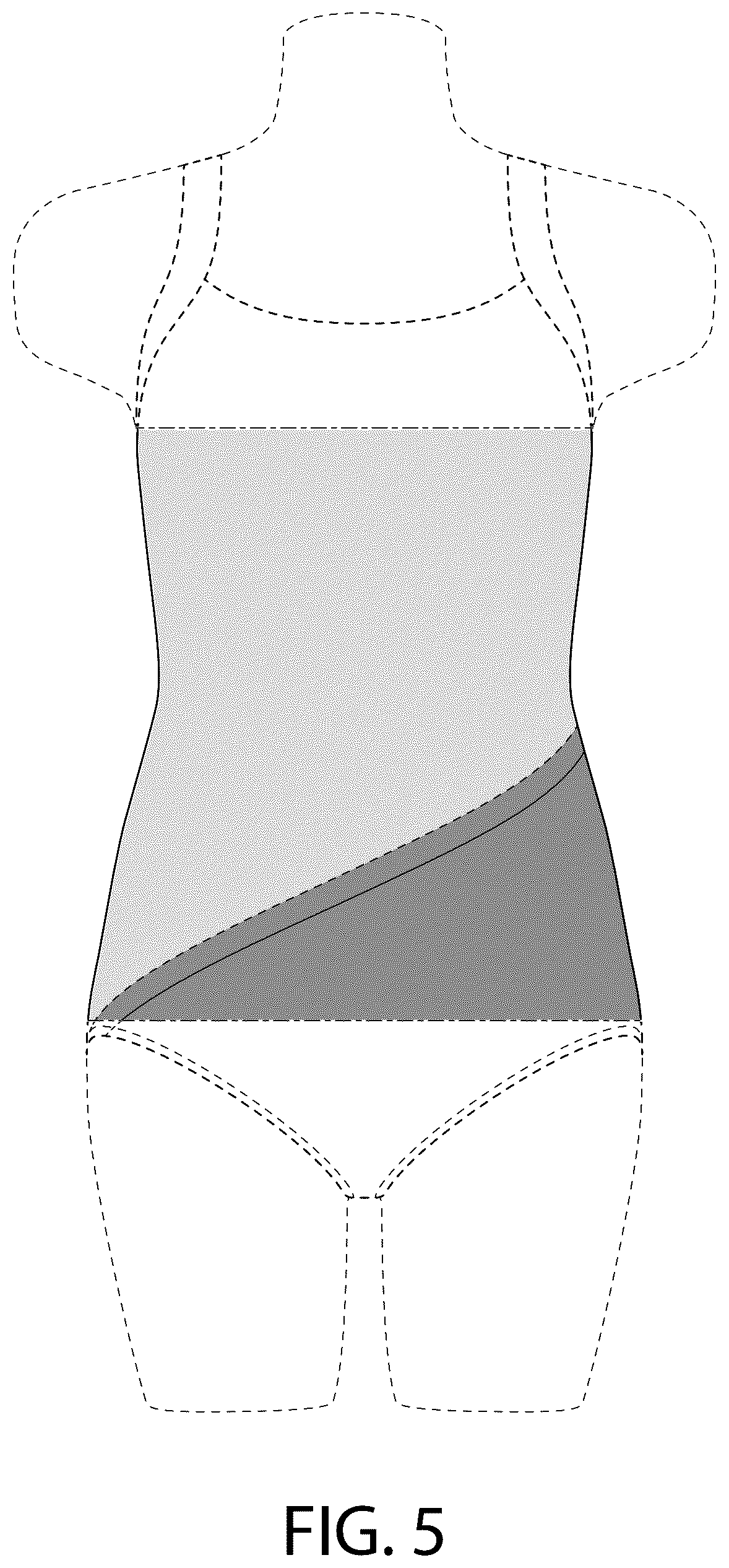 Patent USD1043038 Figure 5 – Swimsuit