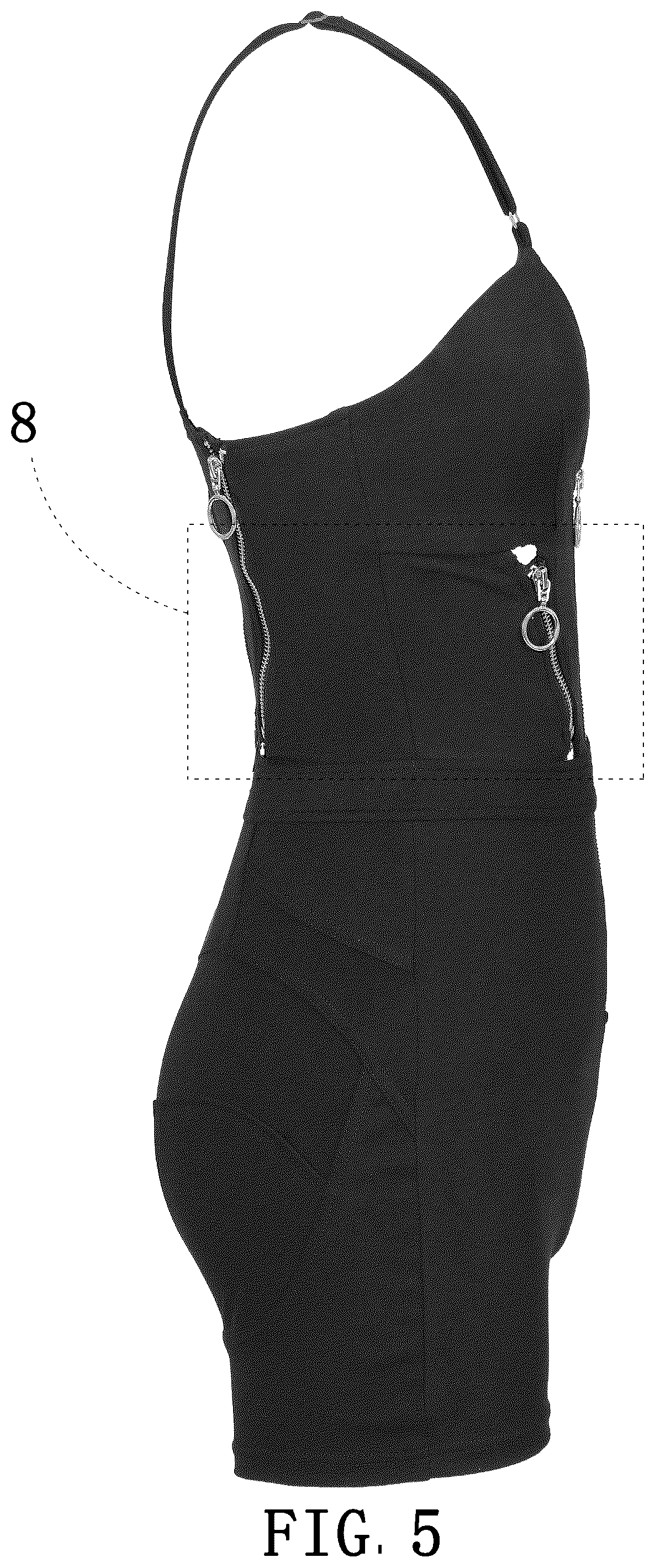 Patent USD1043040 Figure 5 – Bodysuit