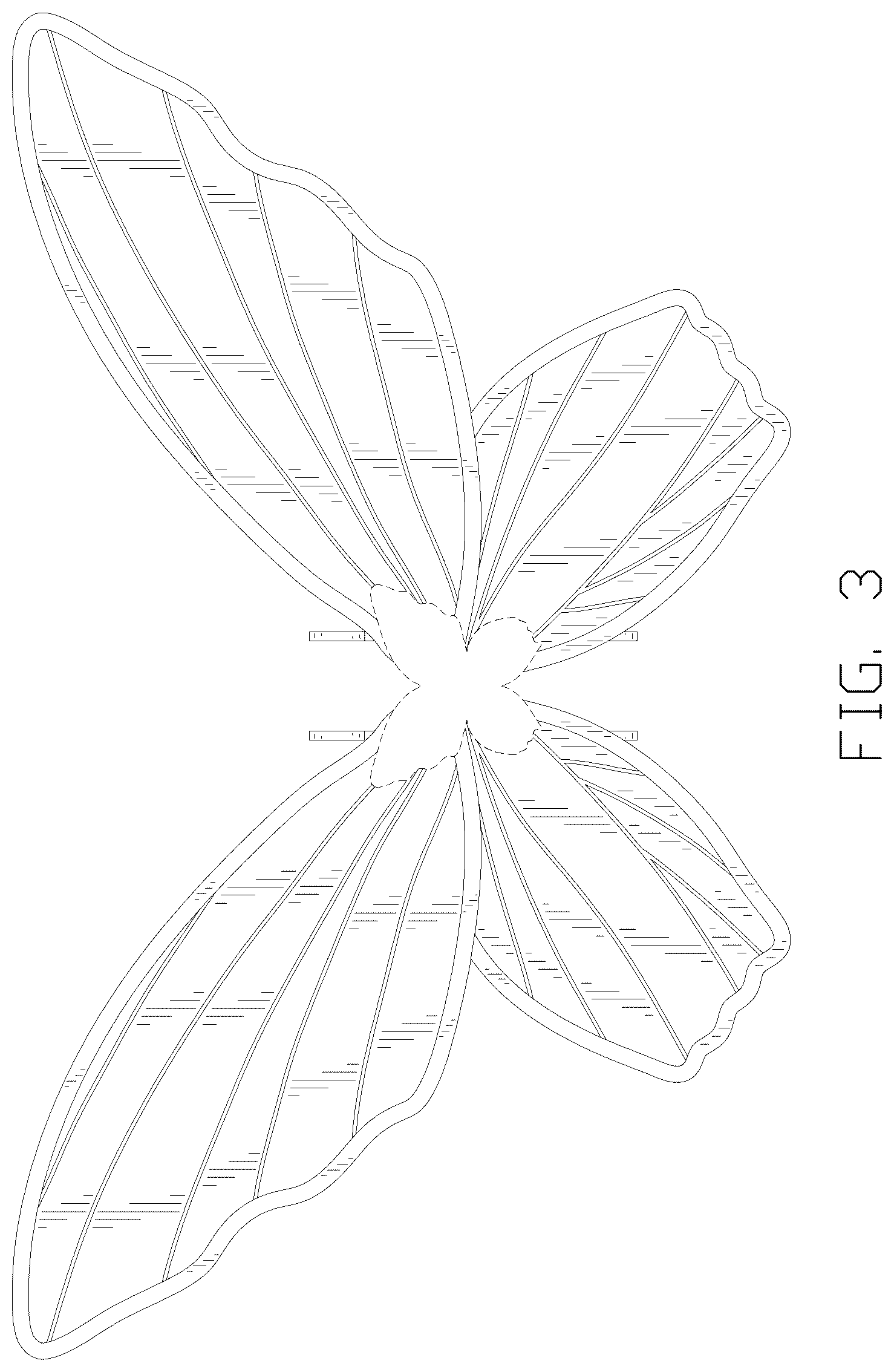 Patent USD1043042 Figure 3 – Four-winged fairy wings