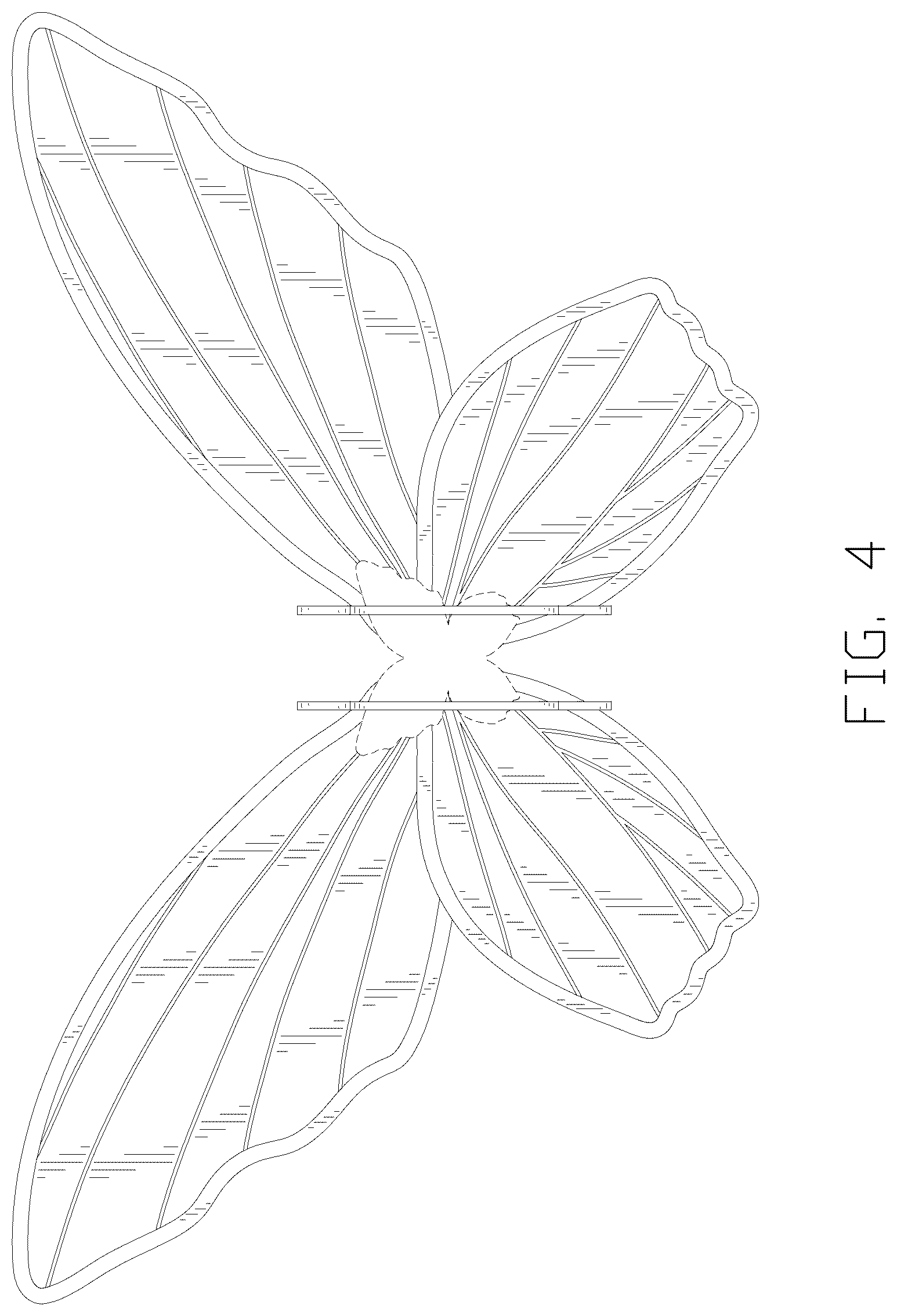 Patent USD1043042 Figure 4 – Four-winged fairy wings