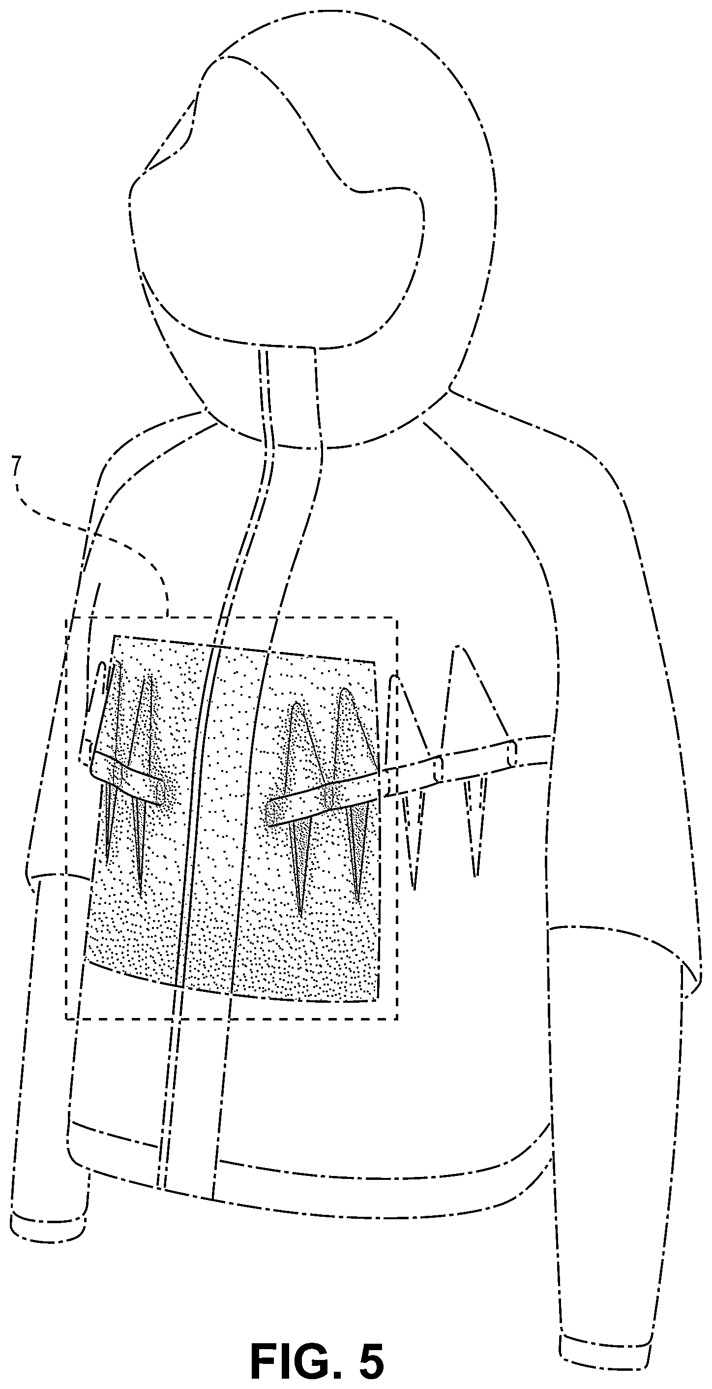 Patent USD1043048 Figure 5 – Jacket