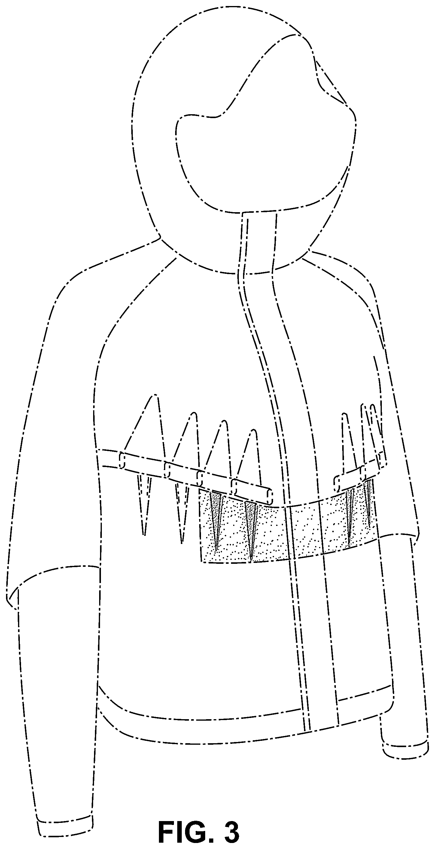 Patent USD1043049 Figure 3 – Jacket