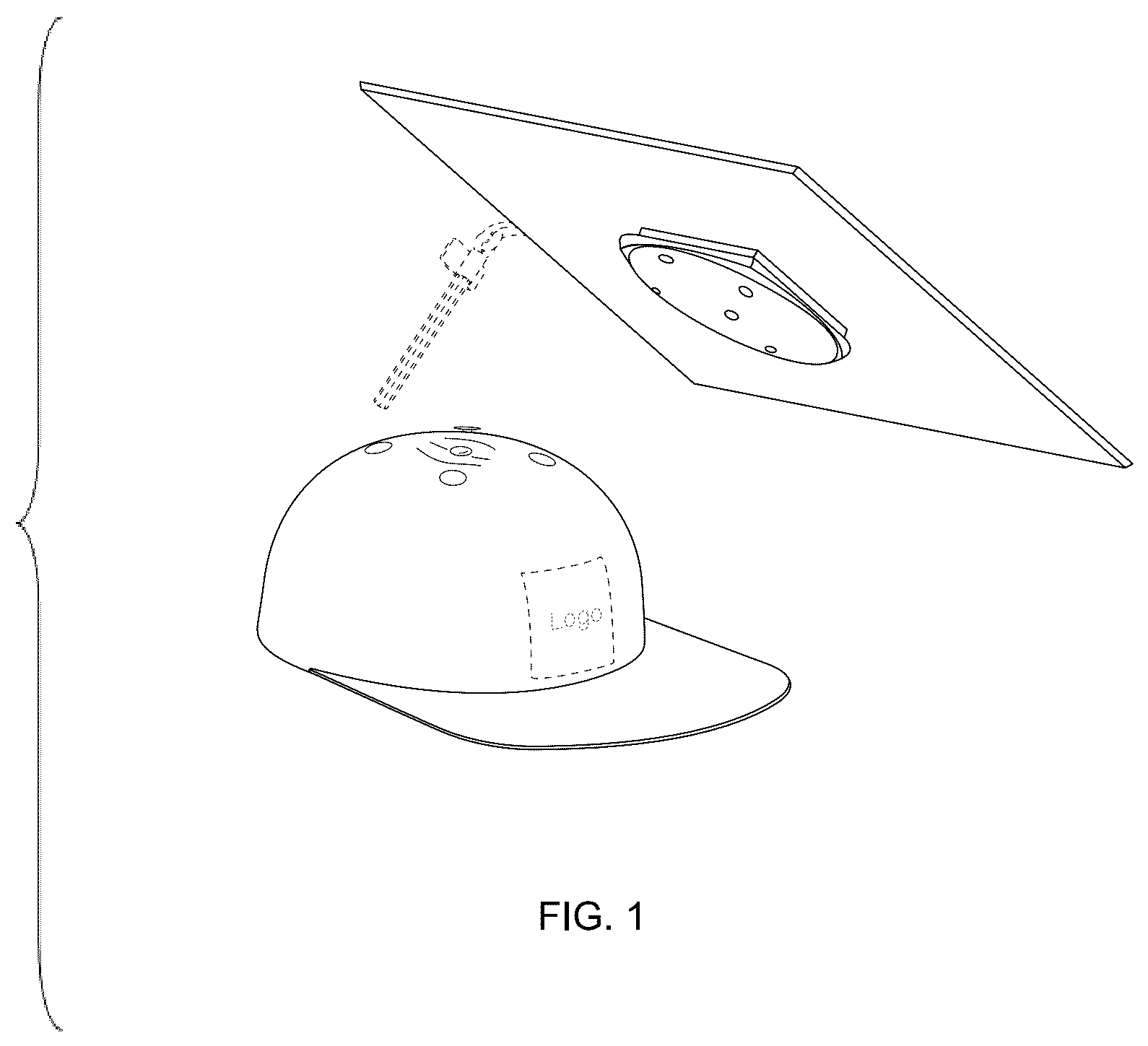 Patent USD1043052 Figure 1 – Graduation cap