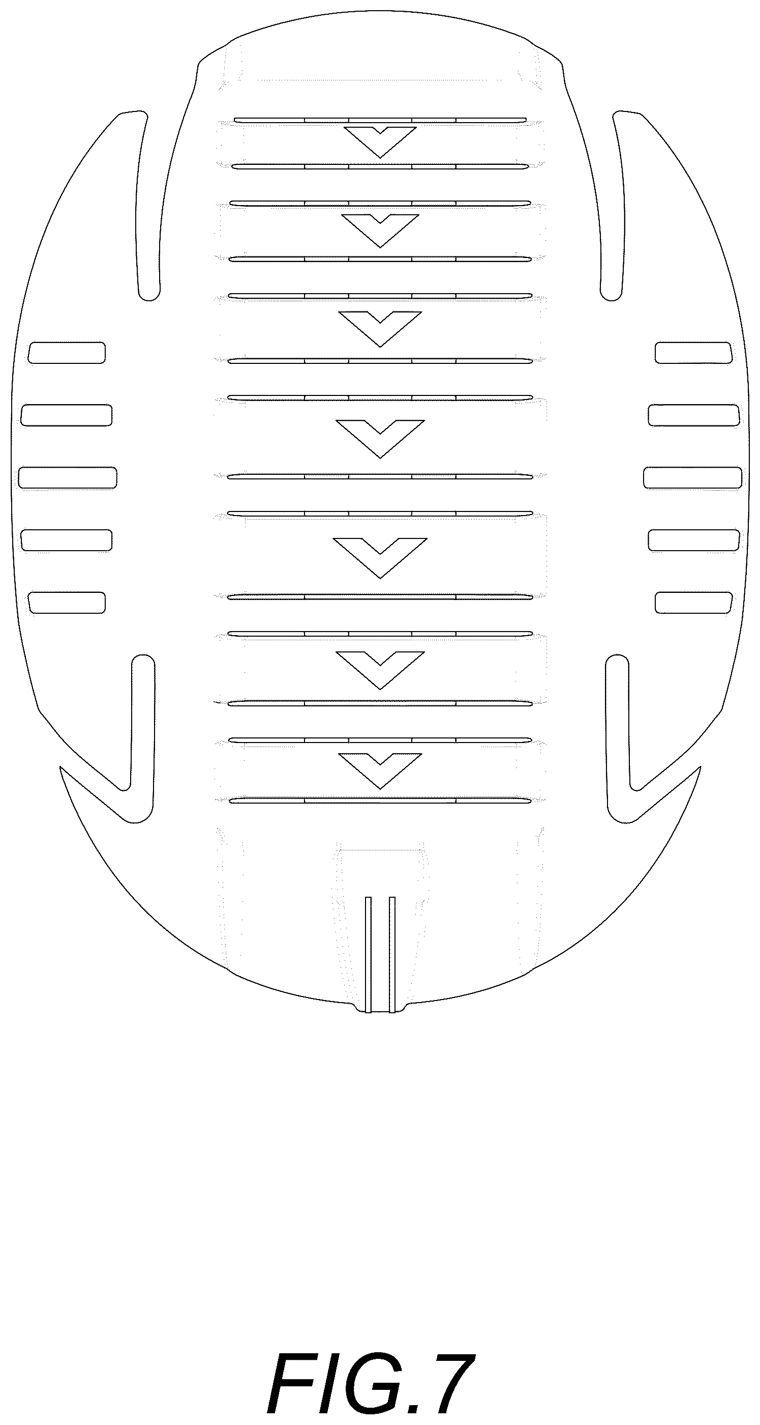 Patent USD1043054 Figure 5 – Bump cap inner shell