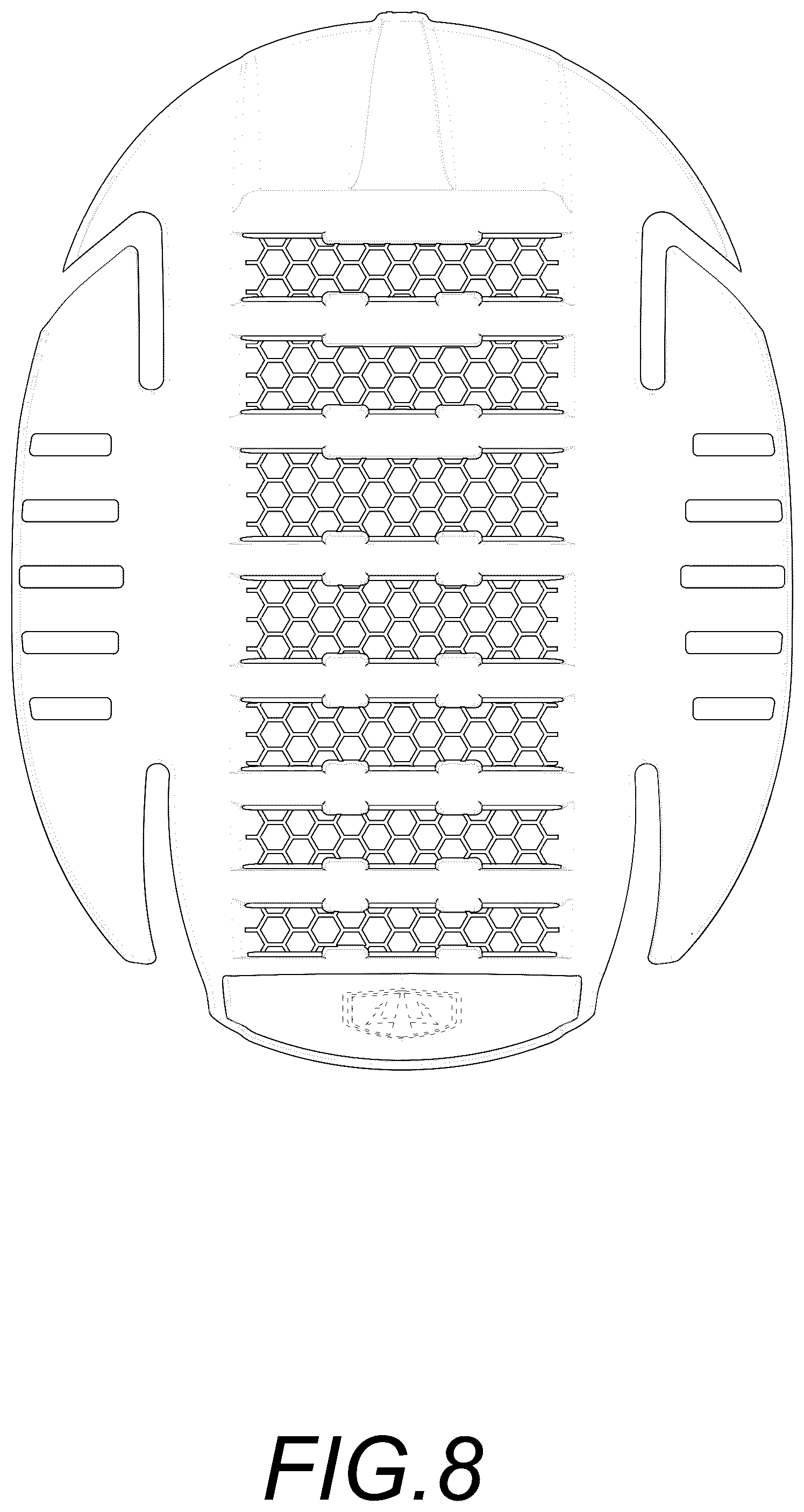 Patent USD1043054 Figure 6 – Bump cap inner shell