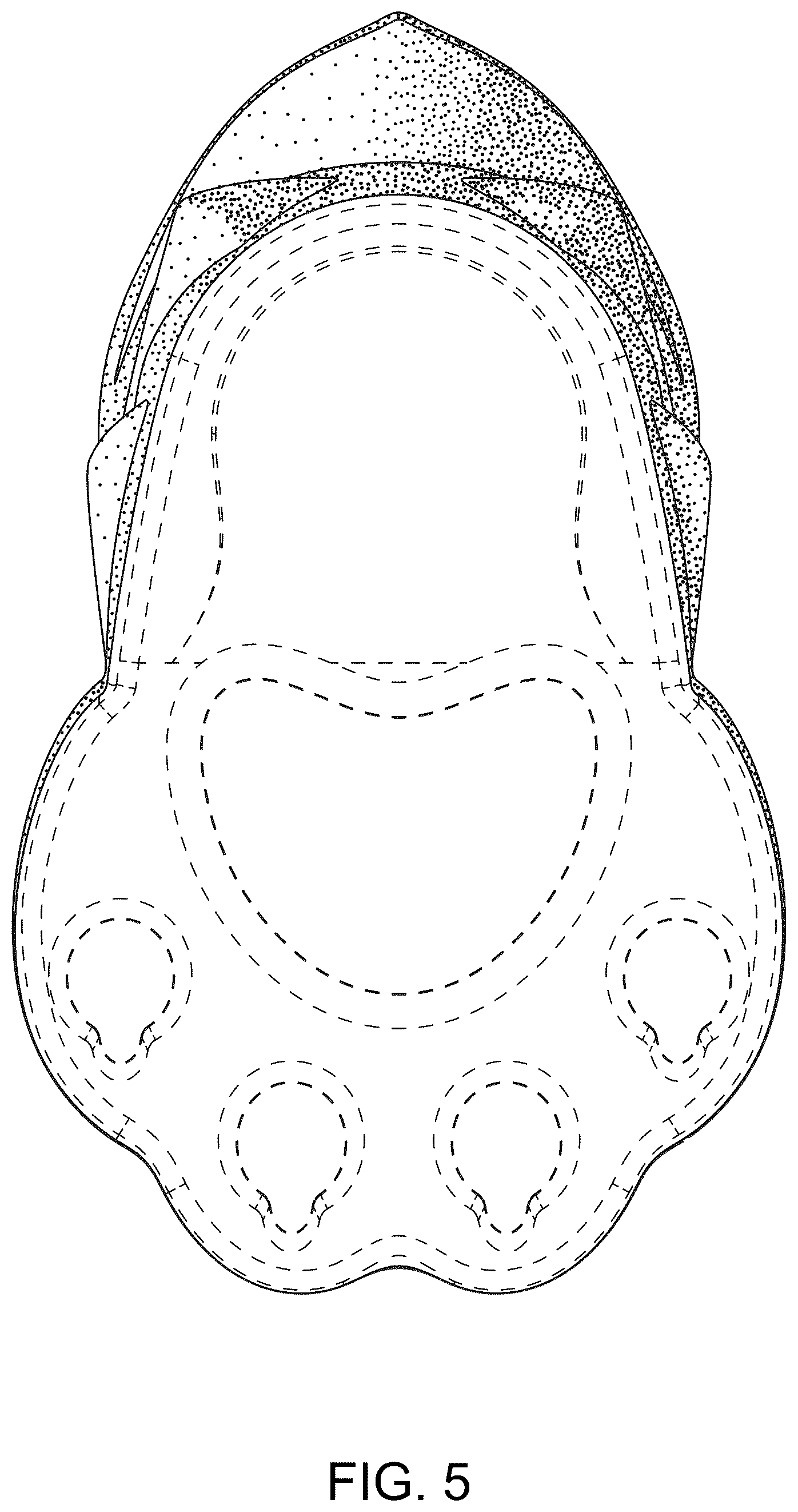 Patent USD1043055 Figure 5 – Paw print accessory