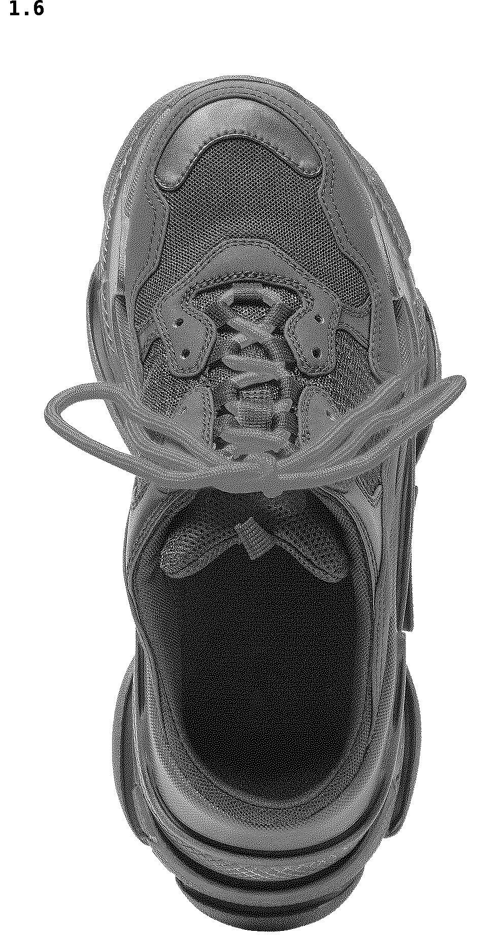 Patent USD1043057 Figure 6 – Shoe
