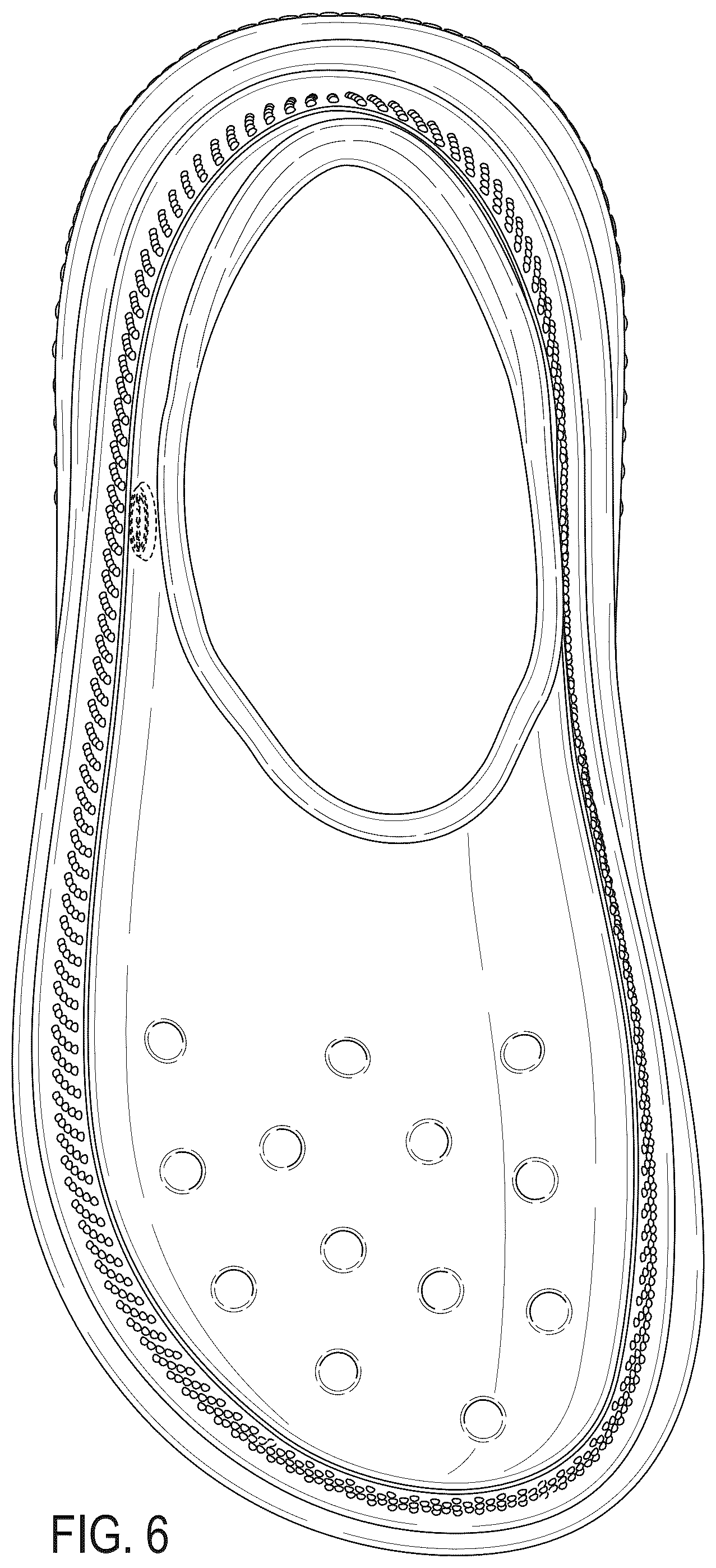Patent USD1043058 Figure 6 – Footwear