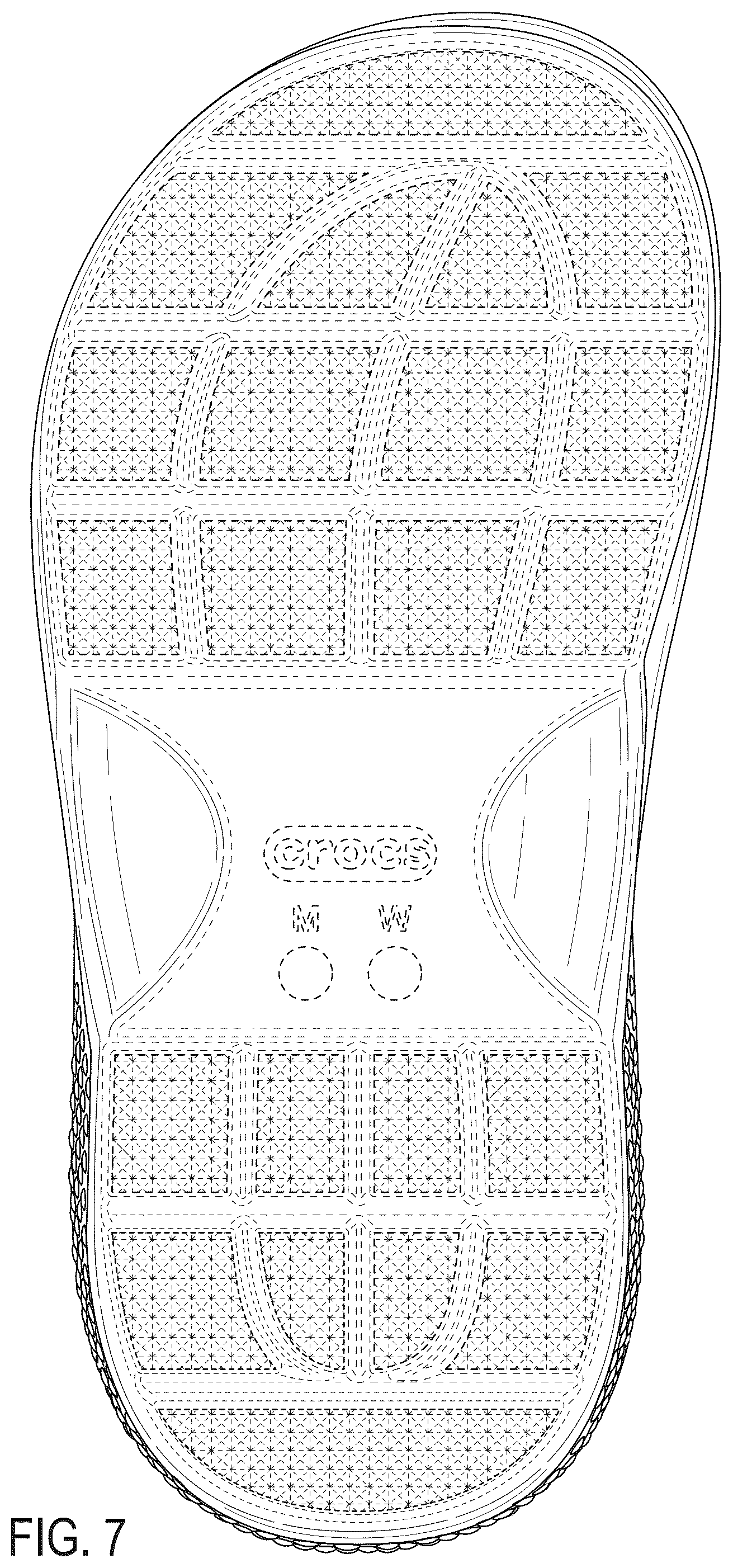 Patent USD1043058 Figure 7 – Footwear