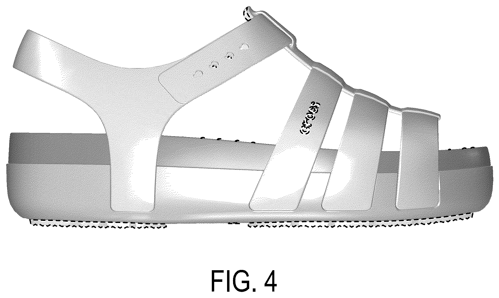 Patent USD1043061 Figure 4 – Footwear