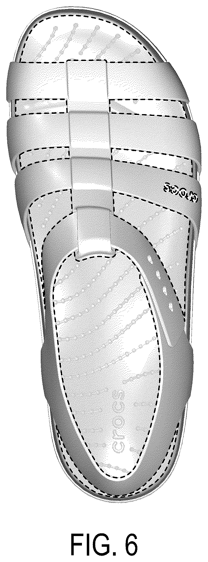 Patent USD1043061 Figure 6 – Footwear