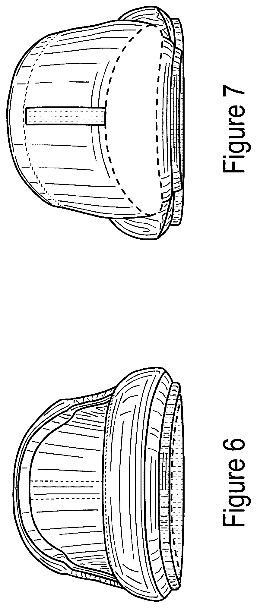 Patent USD1043063 Figure 6 – Dual-sole shoe with purple stripe and outsole patch