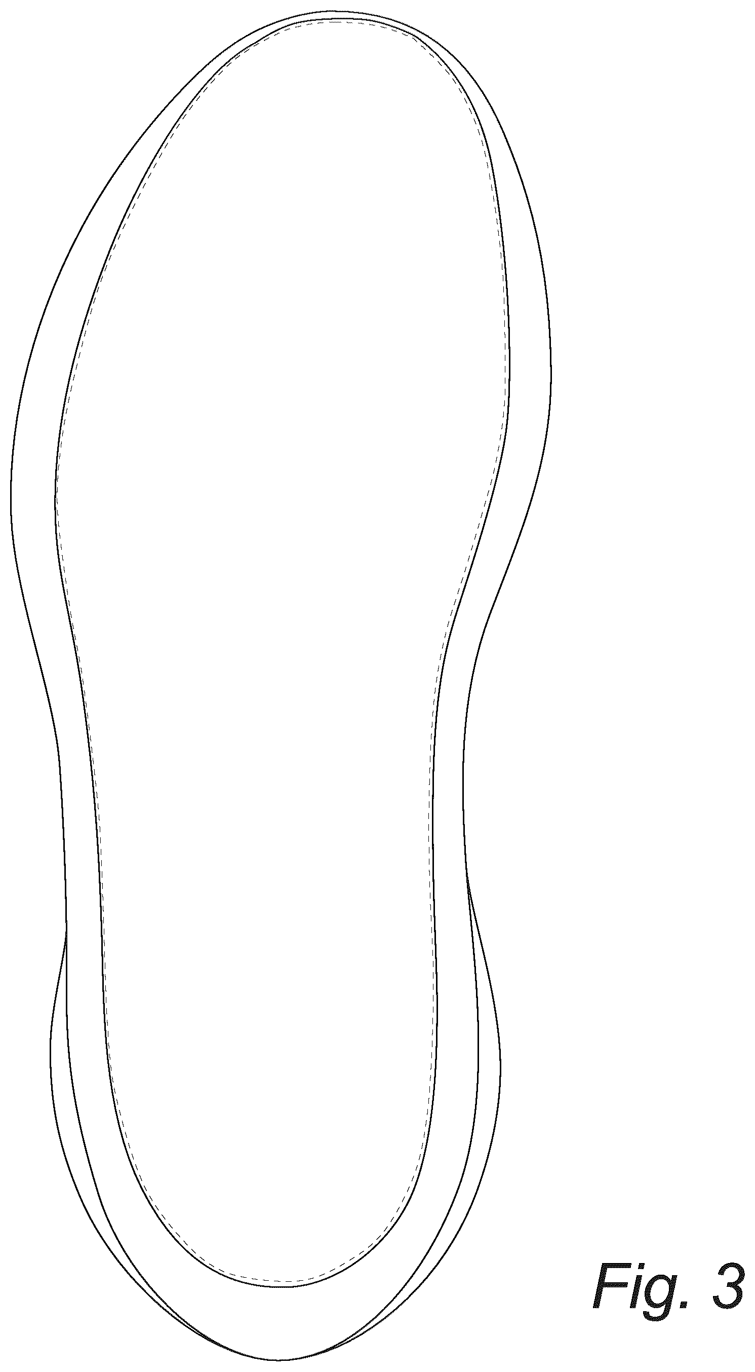 Patent USD1043073 Figure 3 – Footwear sole