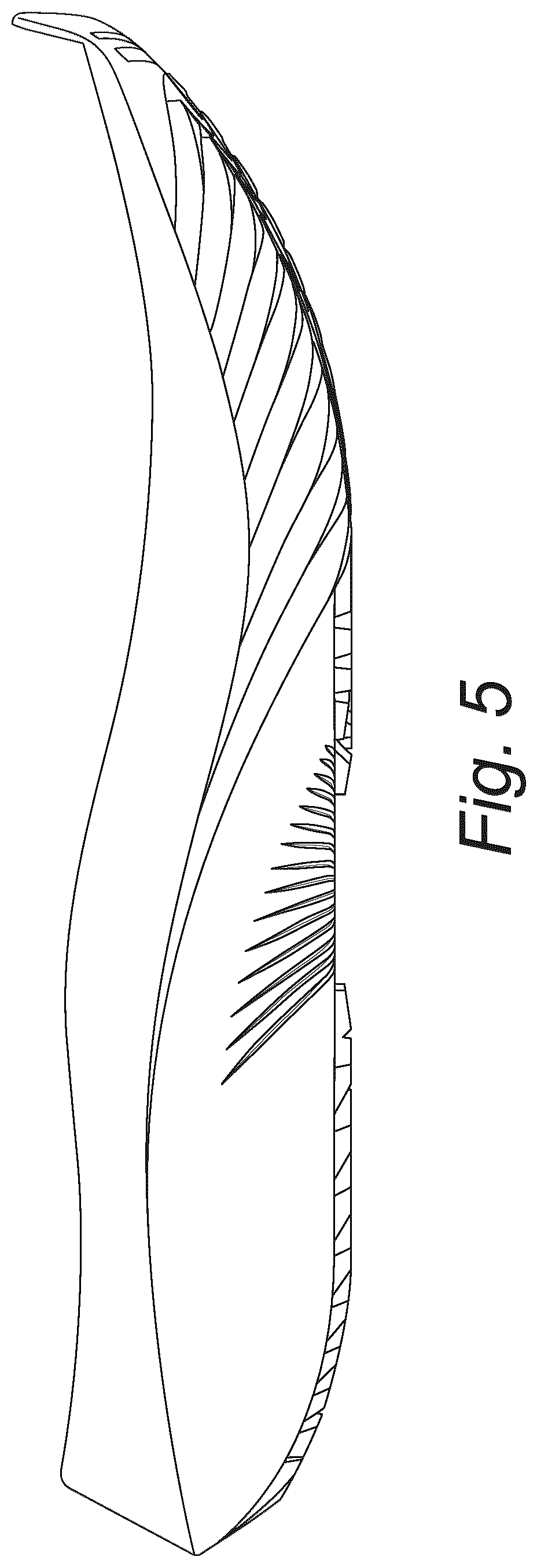 Patent USD1043073 Figure 5 – Footwear sole