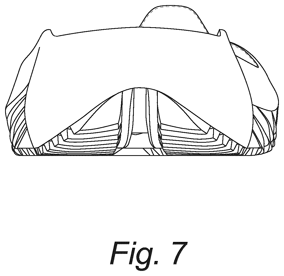 Patent USD1043073 Figure 7 – Footwear sole