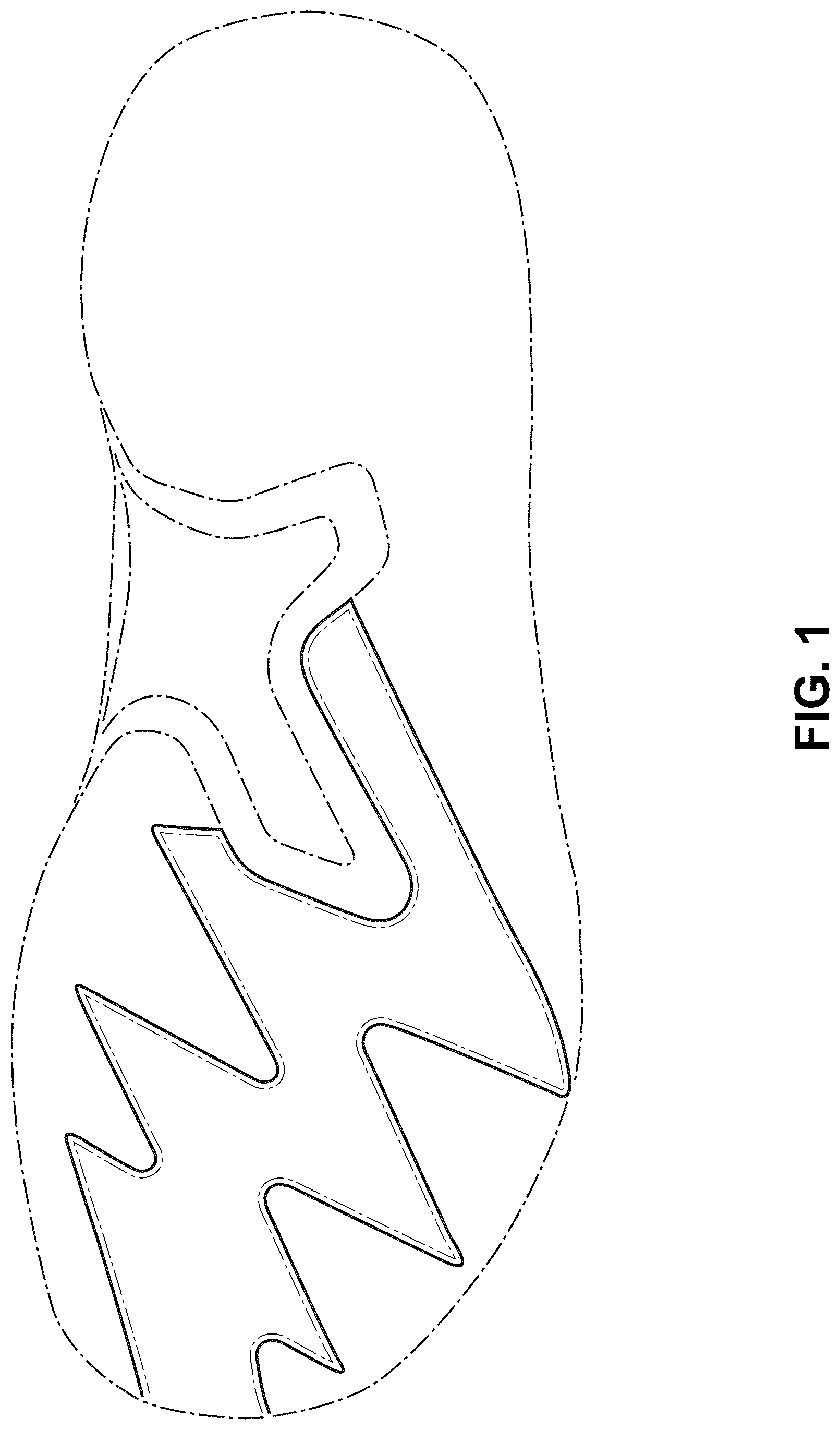 Patent USD1043074 Figure 1 – Shoe