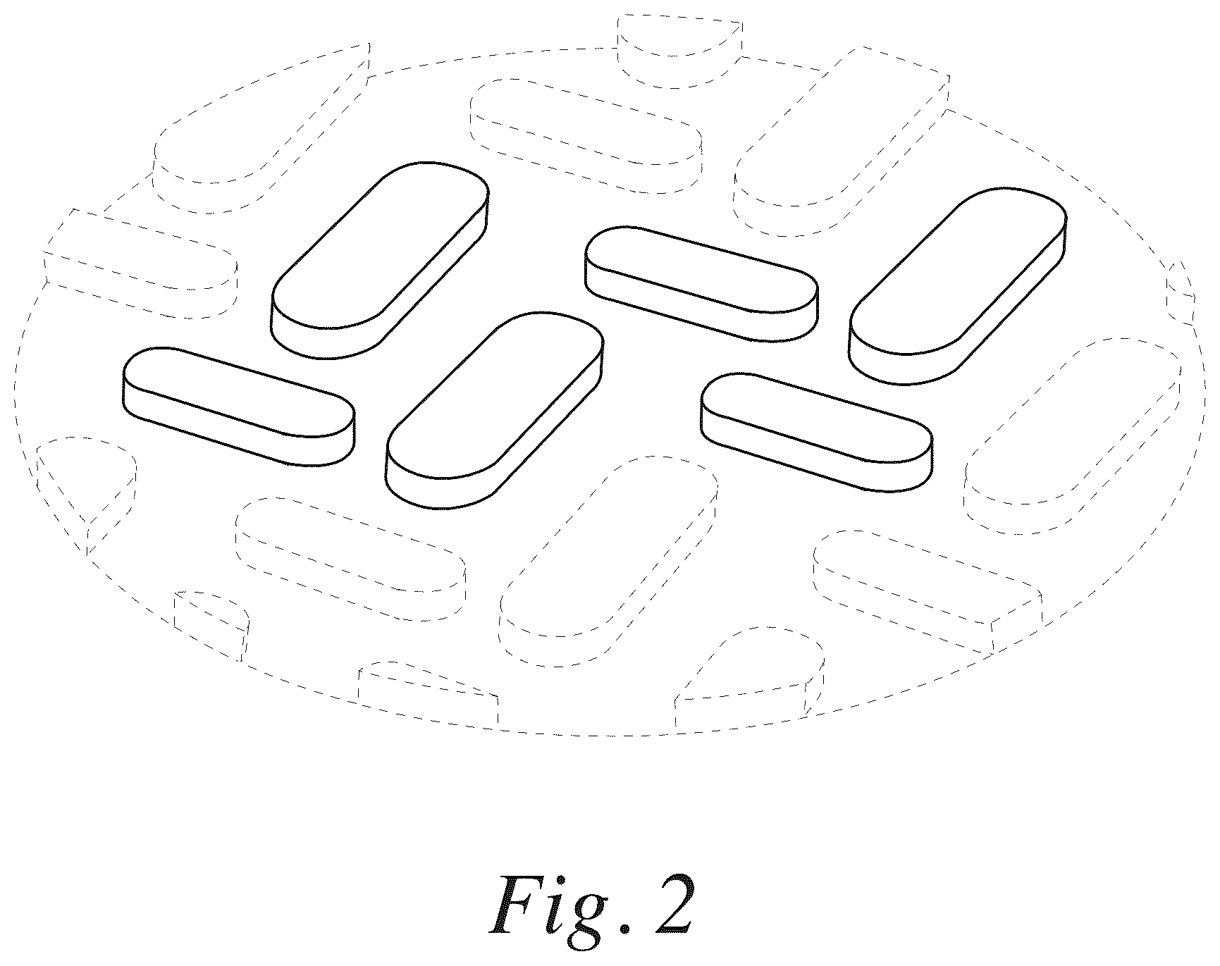 Patent USD1043076 Figure 2 – Footwear sole