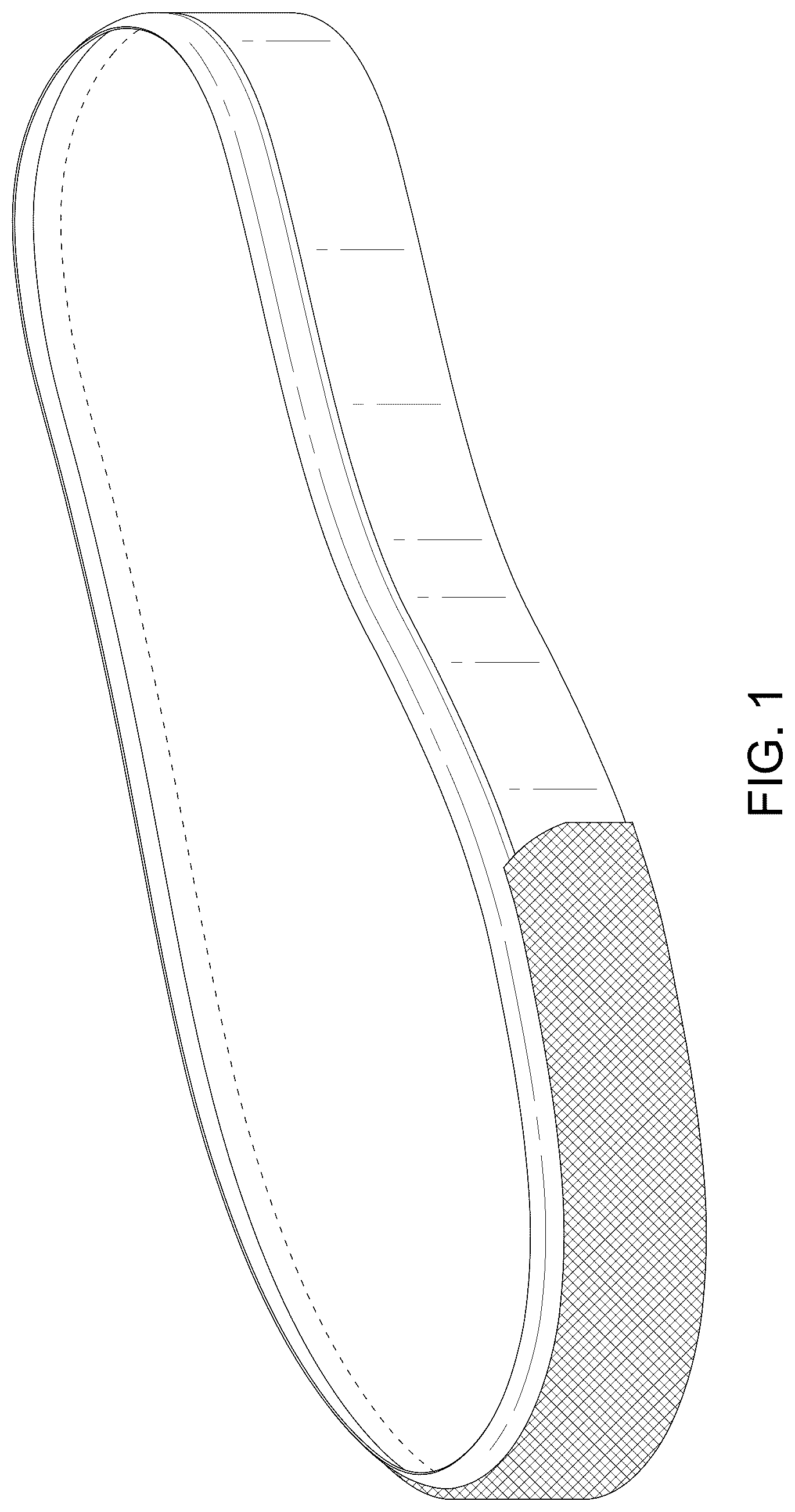 Patent USD1043077 Figure 1 – Footwear sole