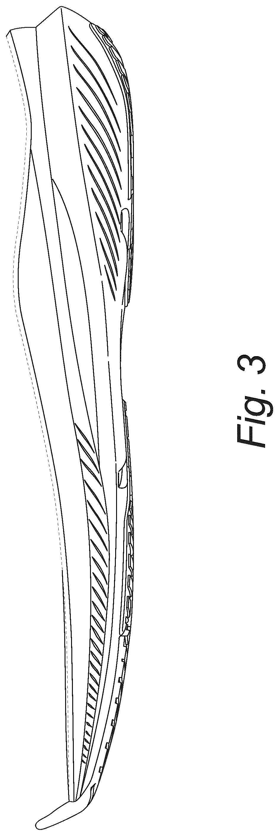 Patent USD1043078 Figure 3 – Footwear sole
