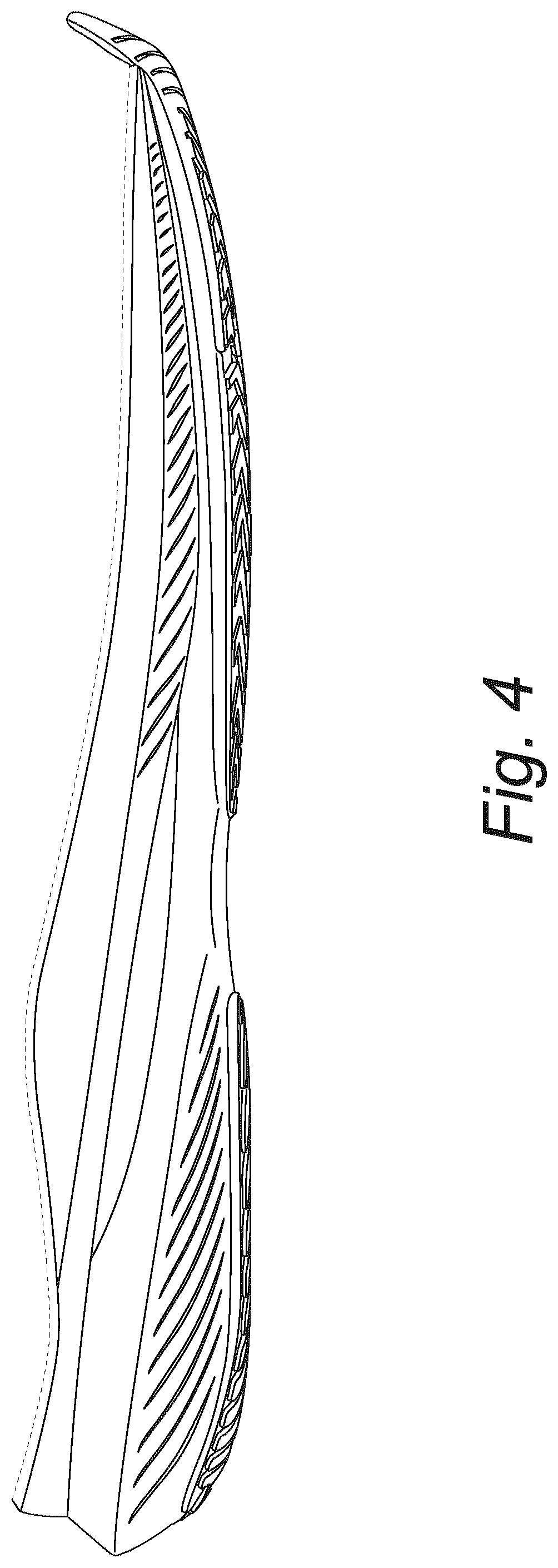 Patent USD1043078 Figure 4 – Footwear sole