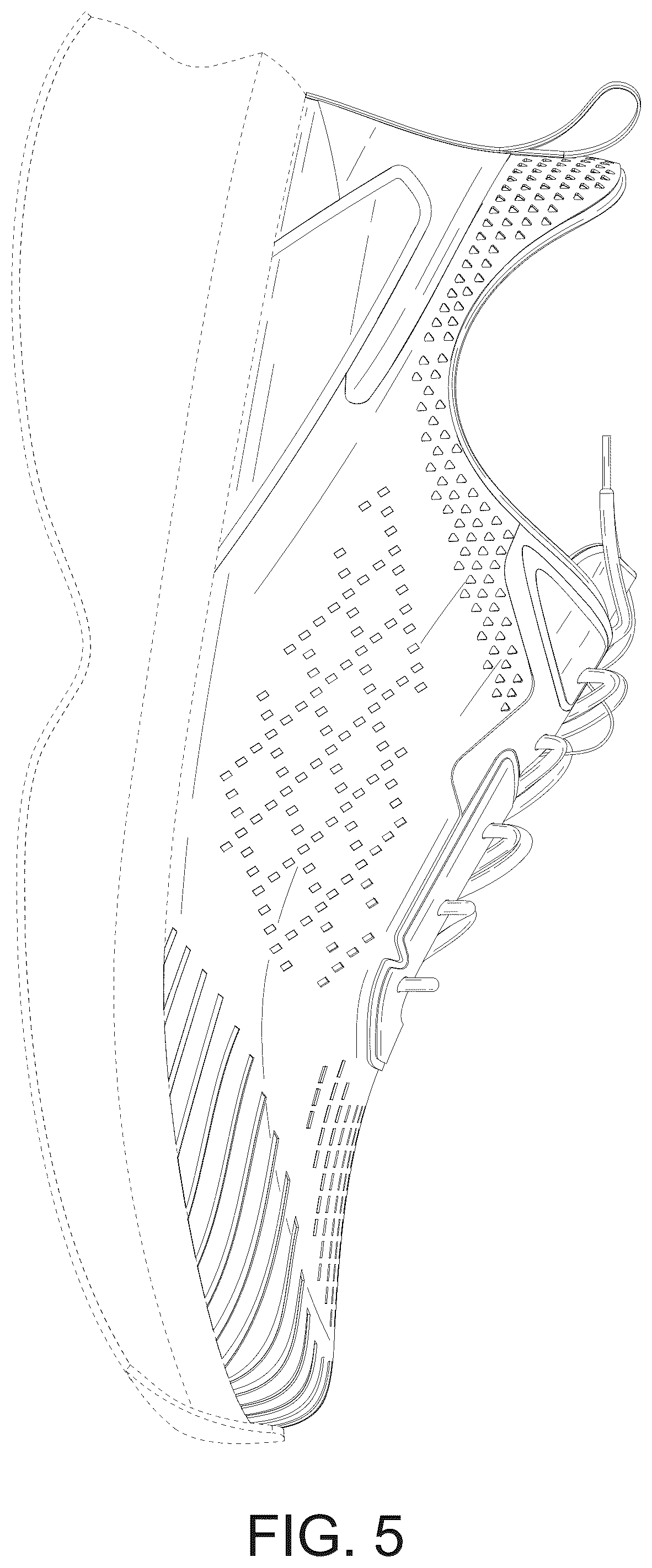Patent USD1043081 Figure 5 – Shoe