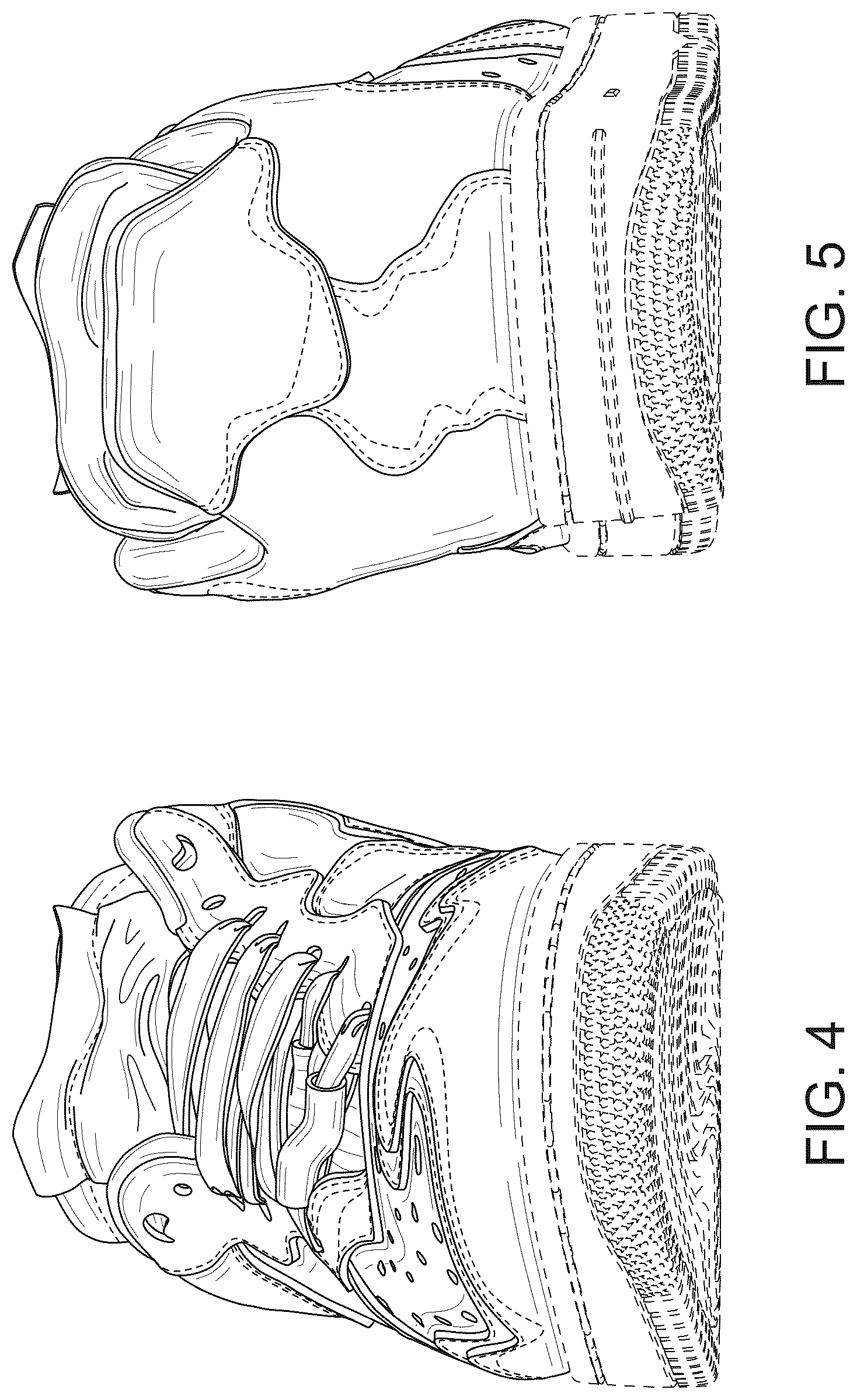 Patent USD1043082 Figure 4 – Shoe upper
