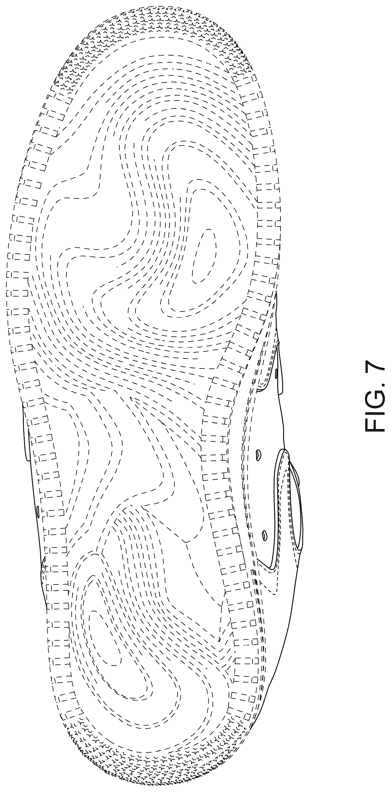 Patent USD1043082 Figure 6 – Shoe upper