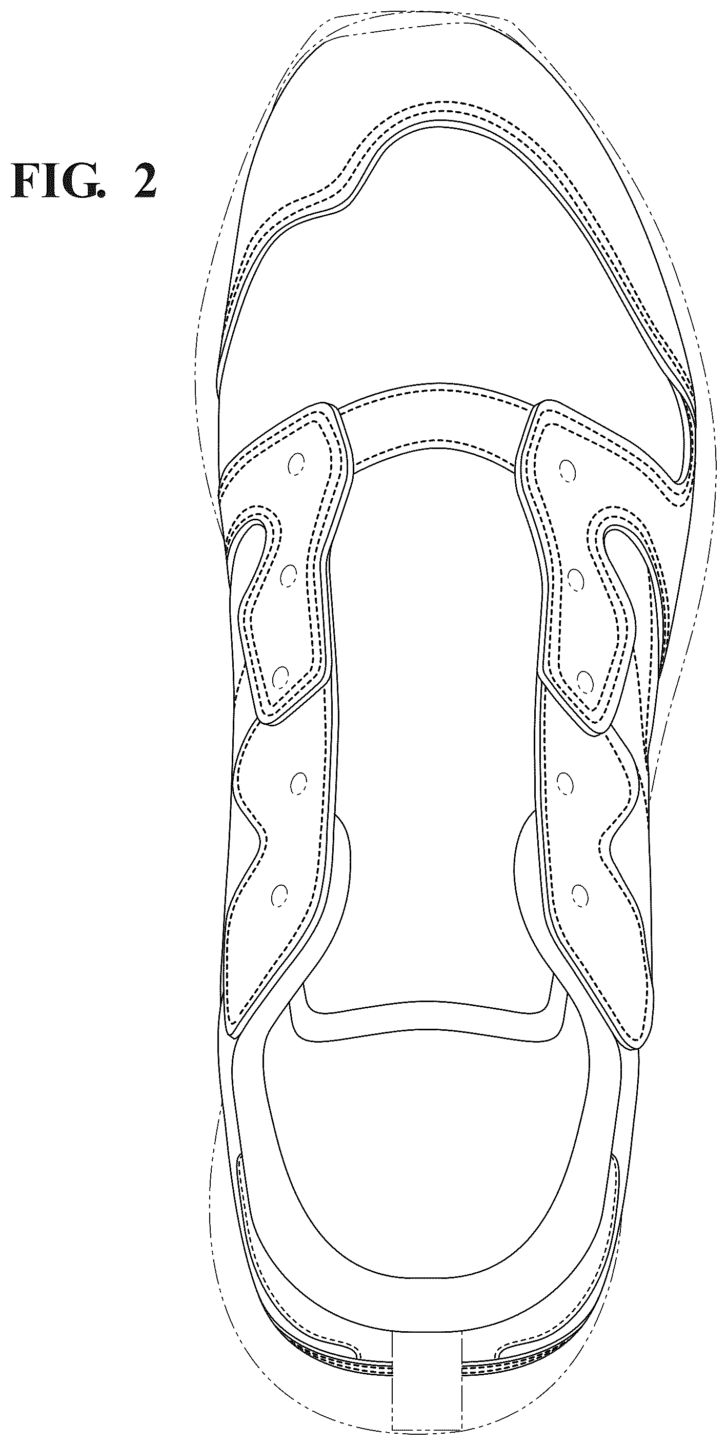 Patent USD1043083 Figure 2 – Footwear upper
