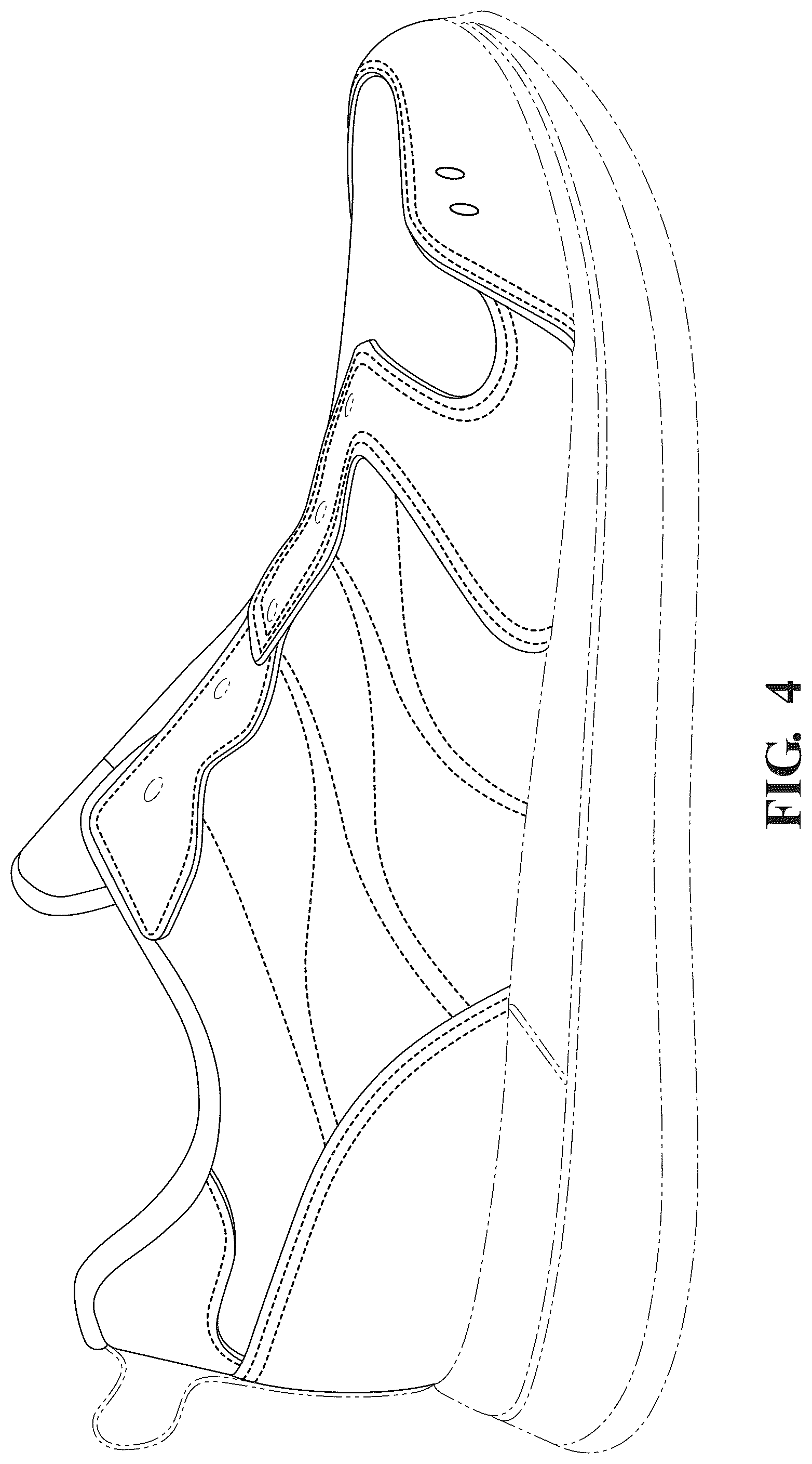 Patent USD1043083 Figure 4 – Footwear upper