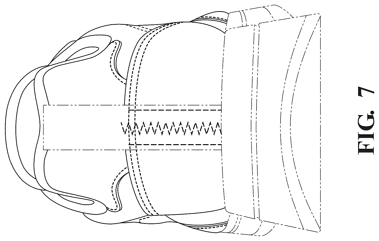 Patent USD1043083 Figure 7 – Footwear upper