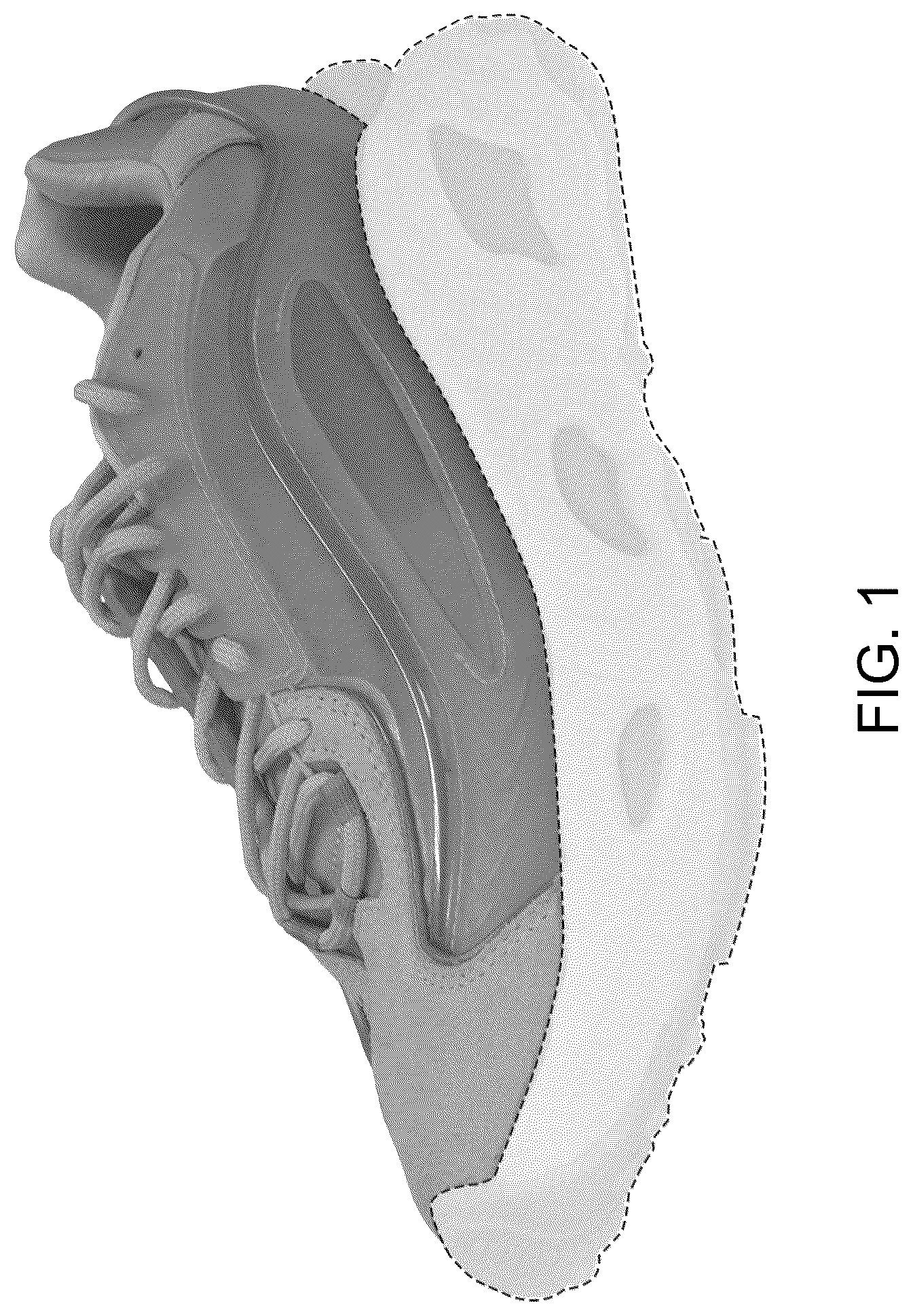 Patent USD1043084 Figure 1 – Shoe