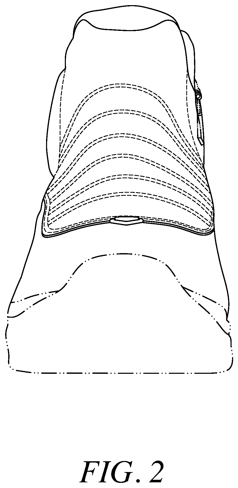 Patent USD1043086 Figure 2 – Footwear upper